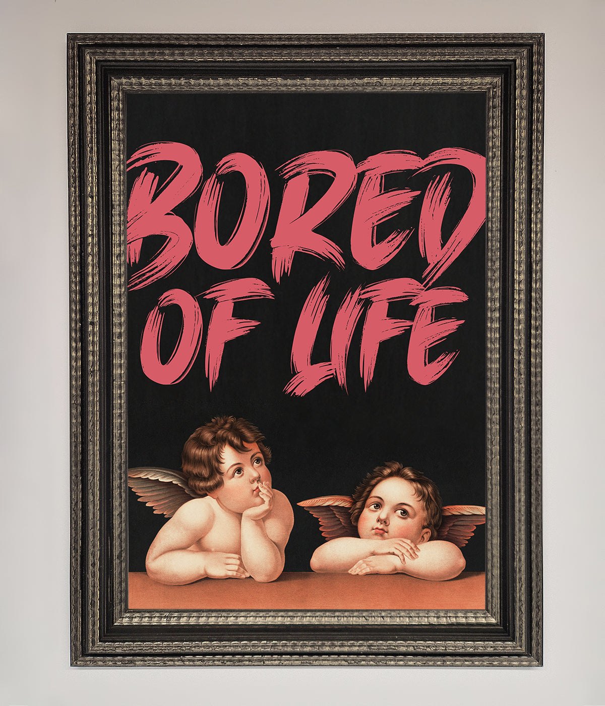 Bored Of Life Framed Poster print