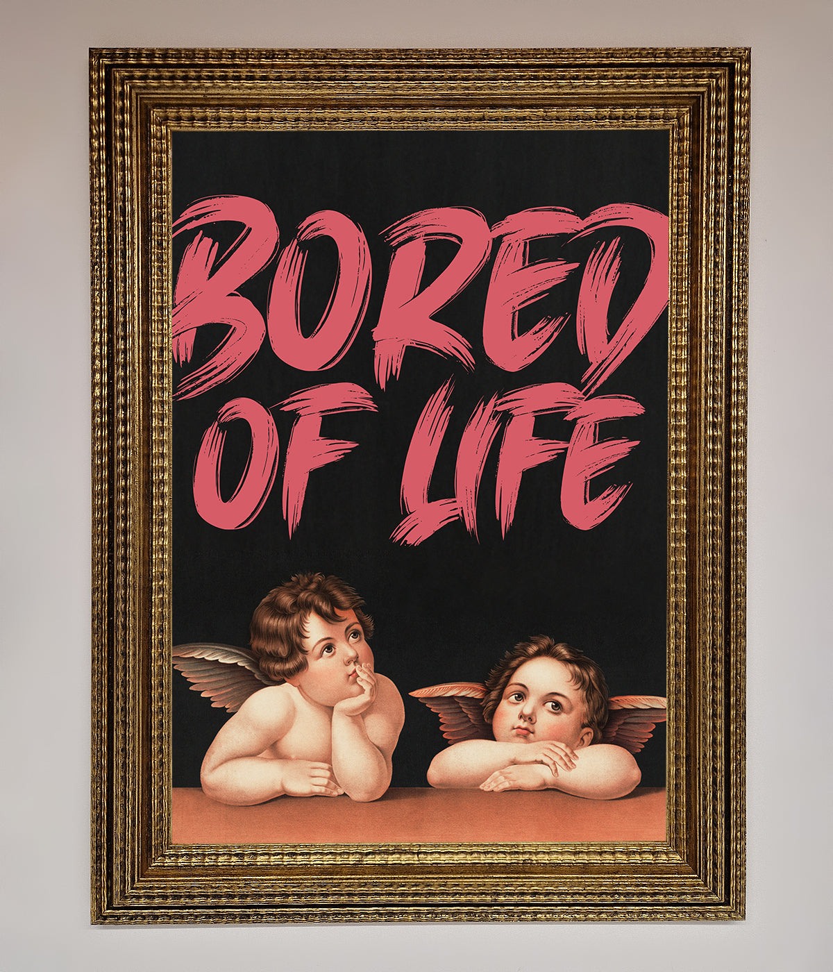 Bored Of Life Framed Poster print