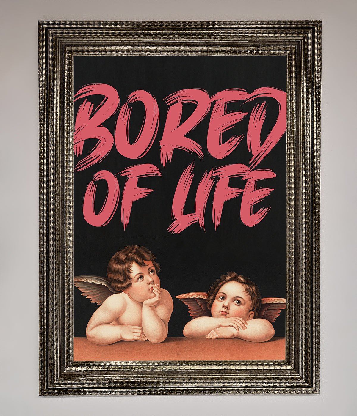 Bored Of Life Framed Poster print