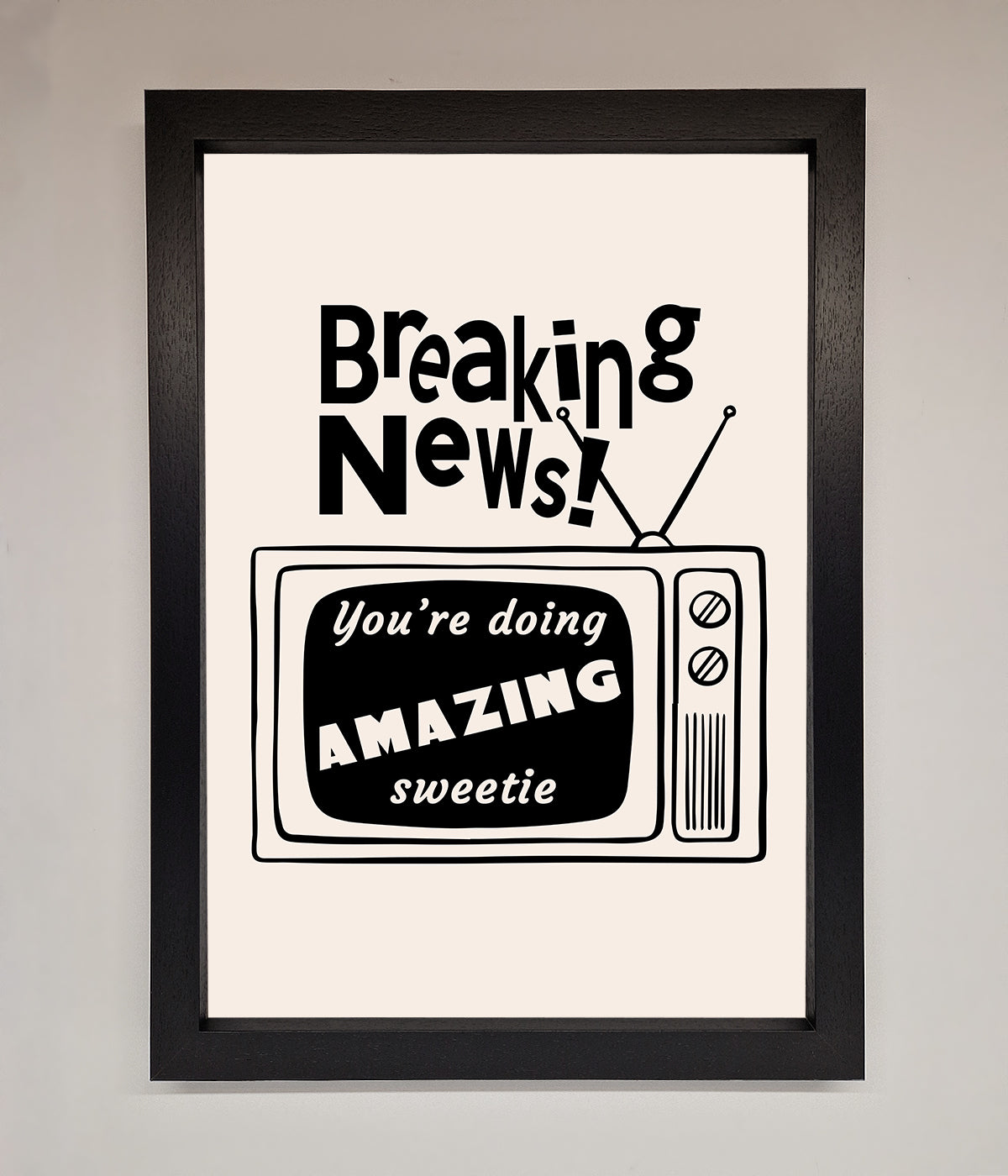 Breaking News Framed Poster print