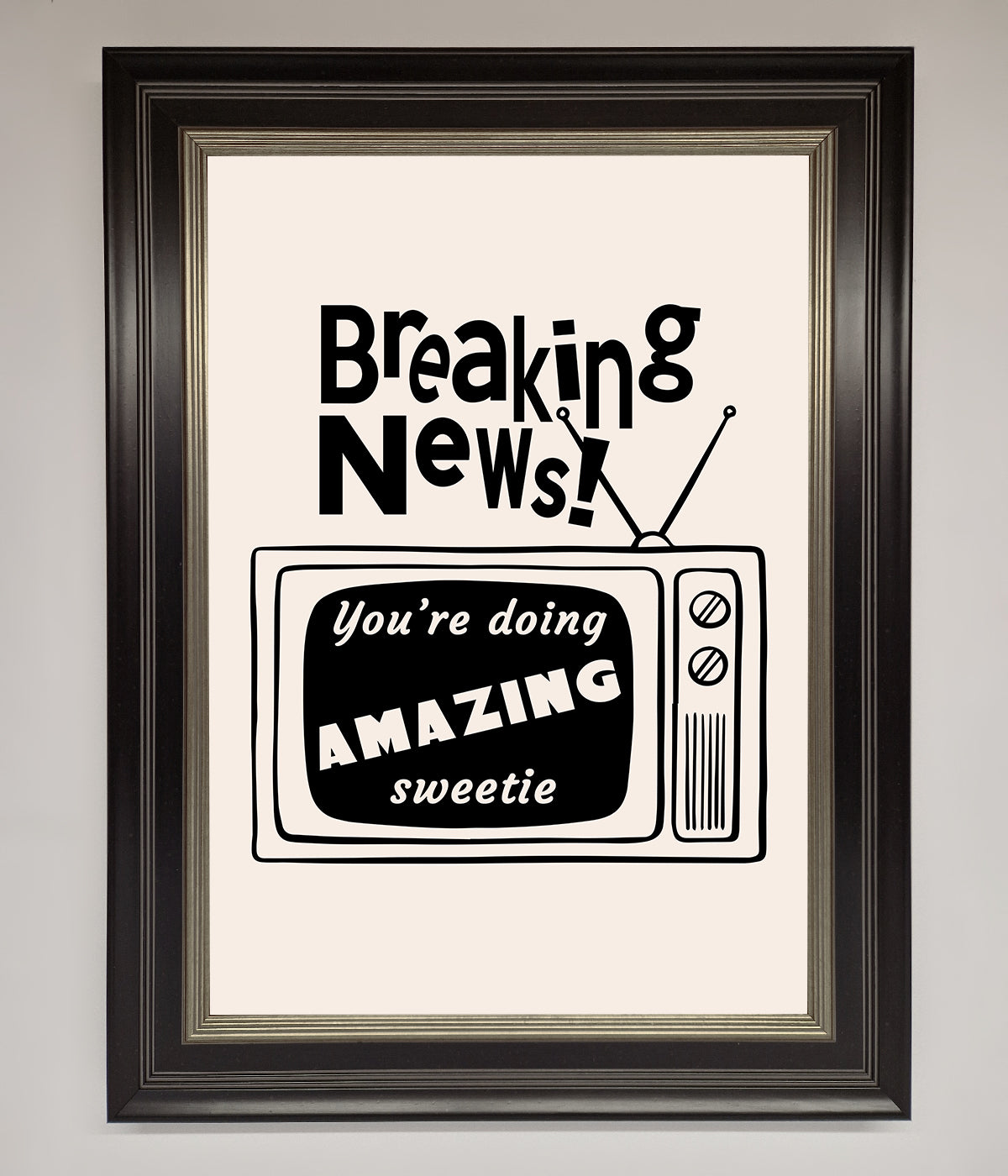 Breaking News Framed Poster print