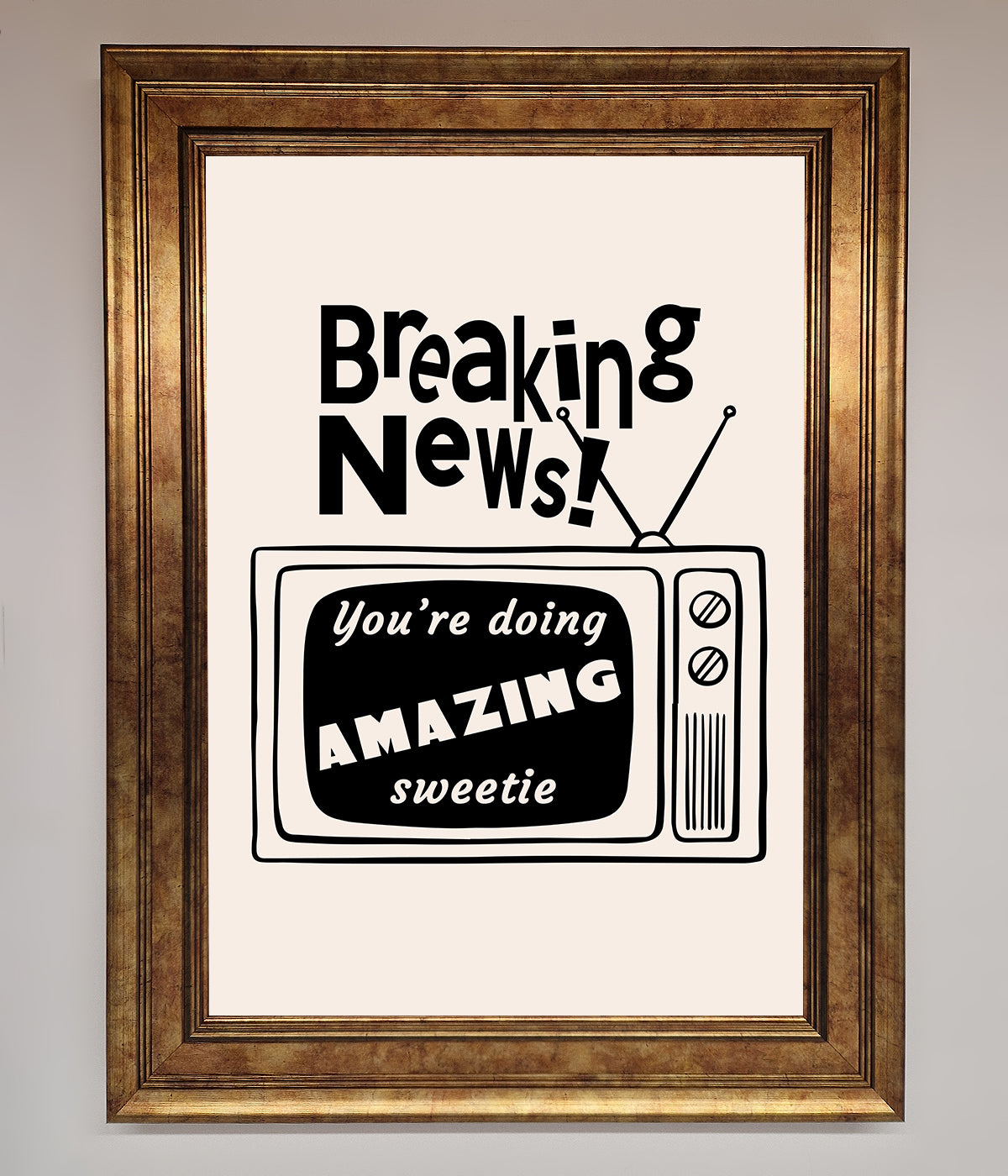 Breaking News Framed Poster print