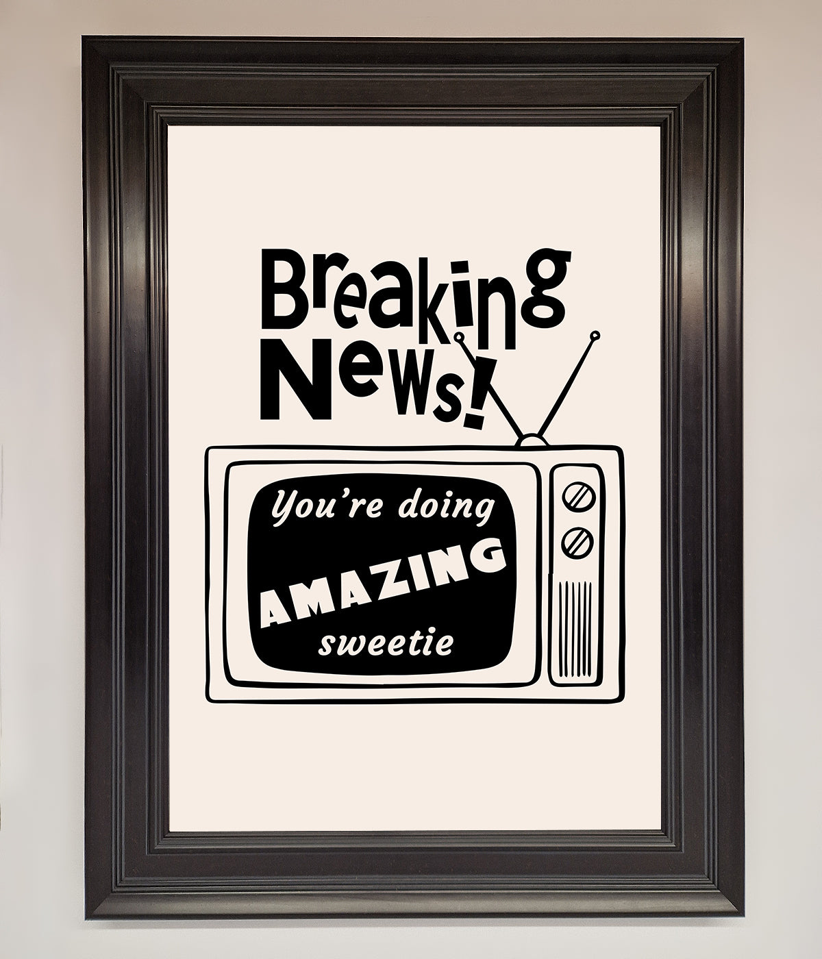 Breaking News Framed Poster print