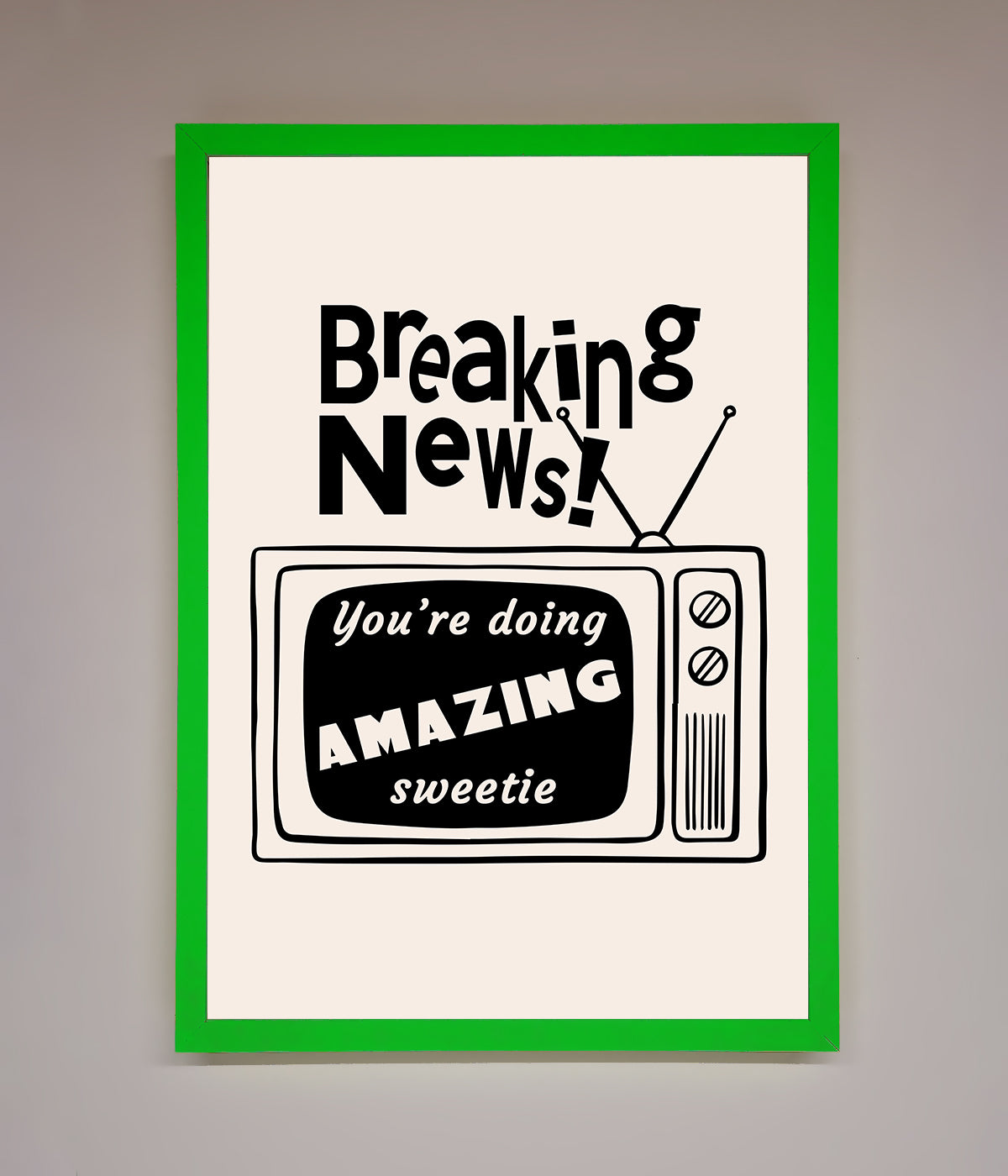 Breaking News Framed Poster print