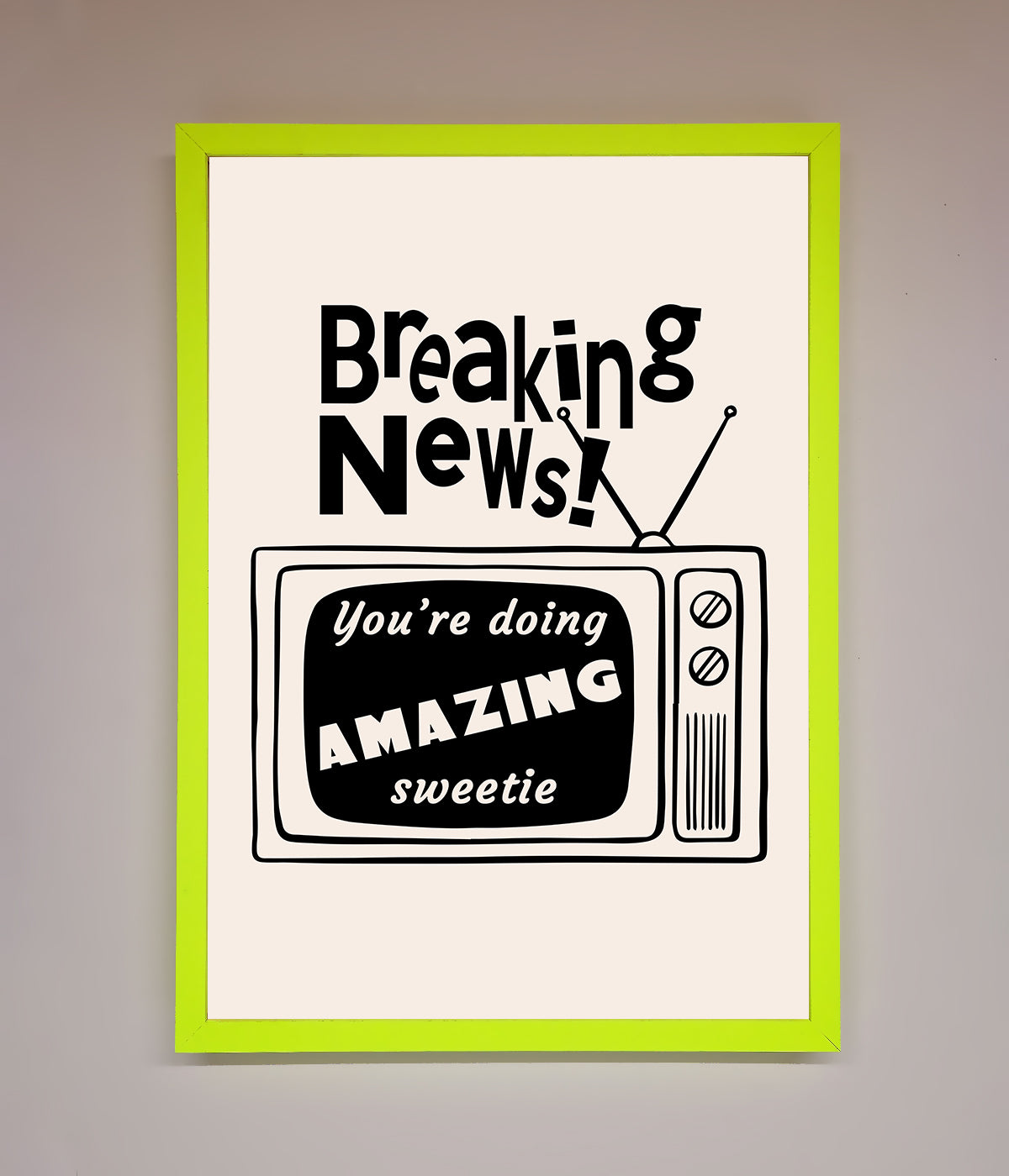 Breaking News Framed Poster print