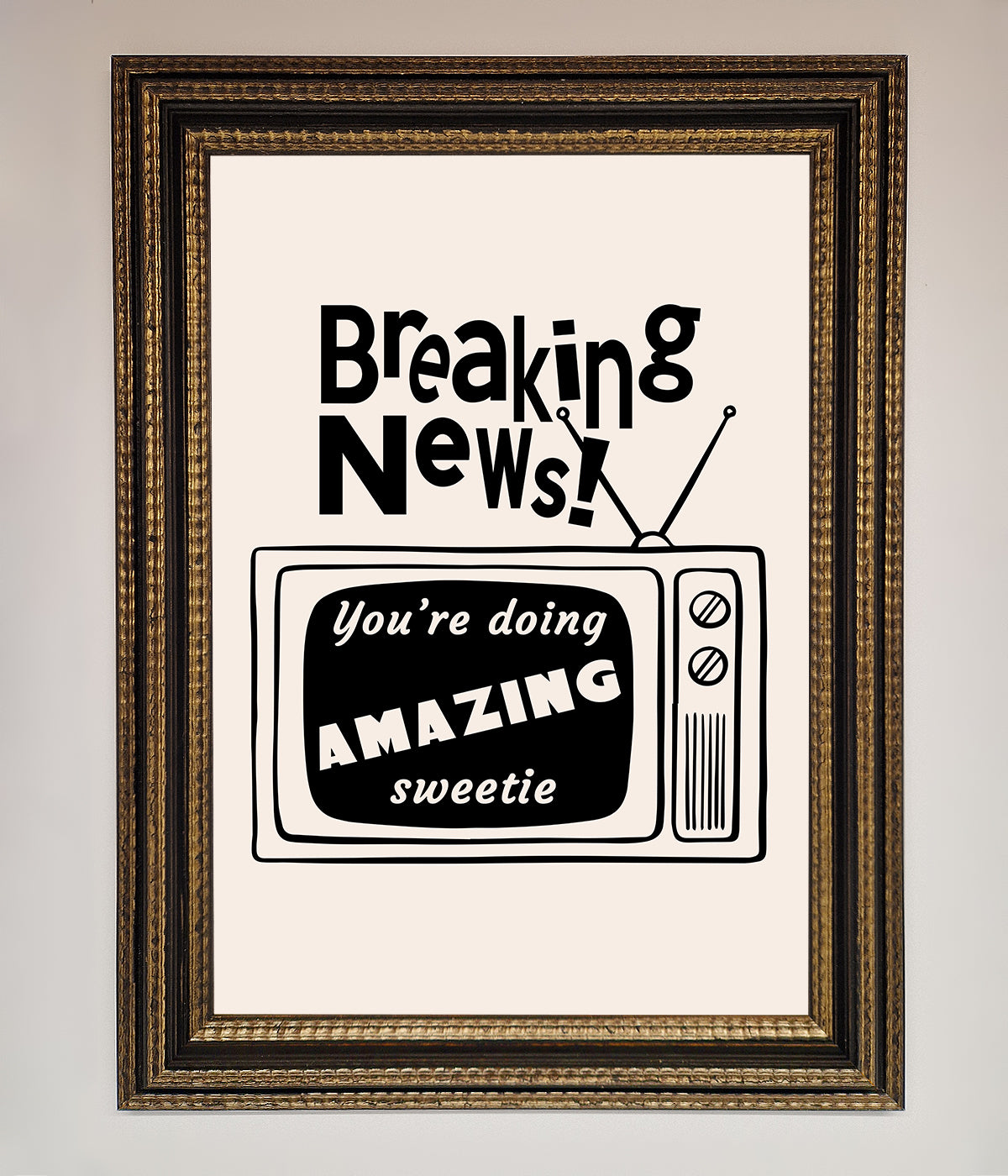 Breaking News Framed Poster print