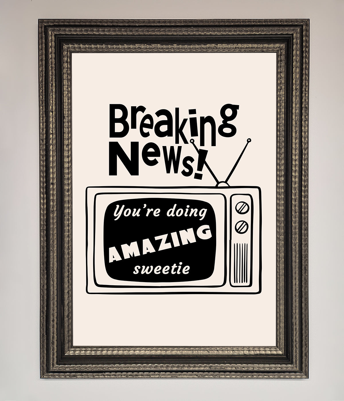 Breaking News Framed Poster print