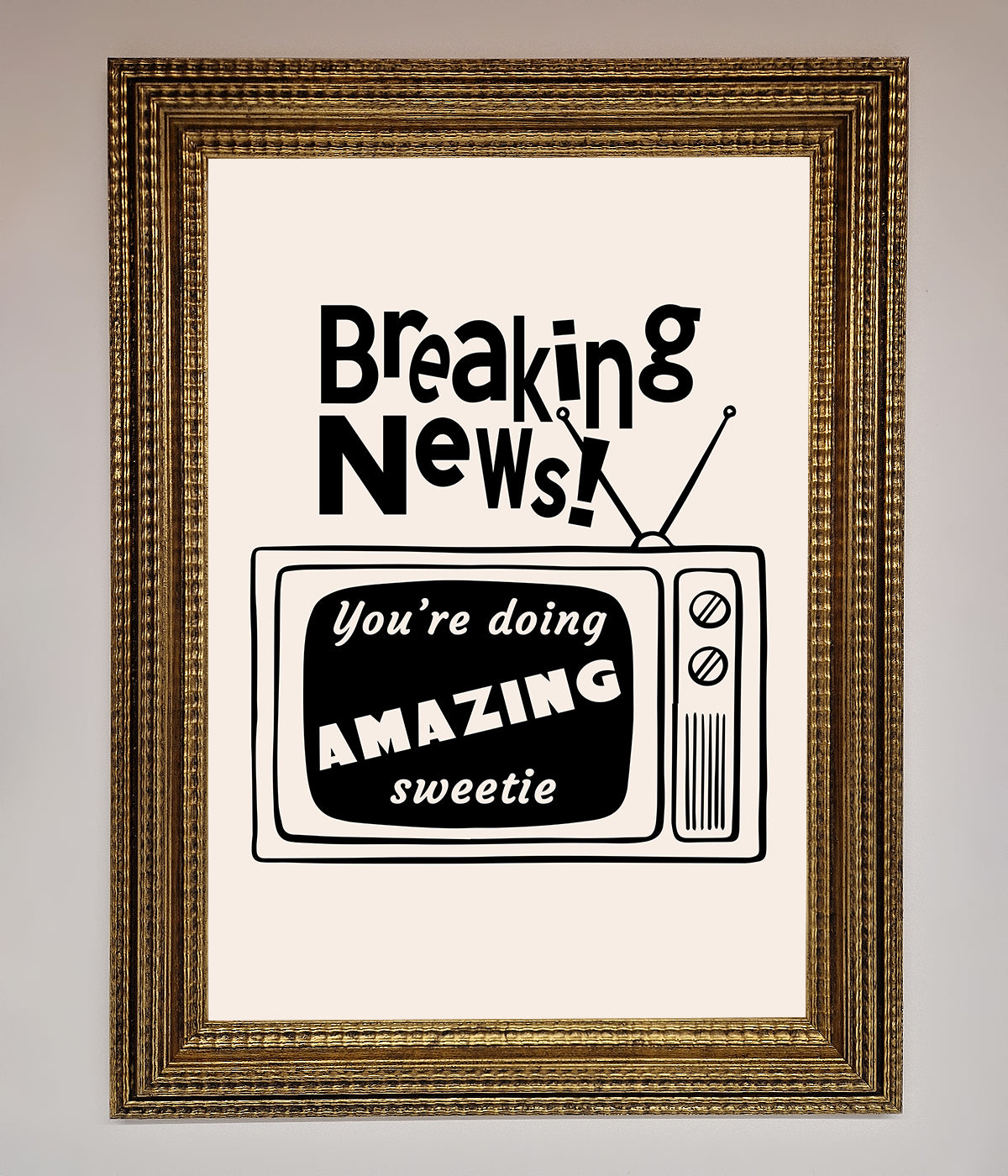 Breaking News Framed Poster print