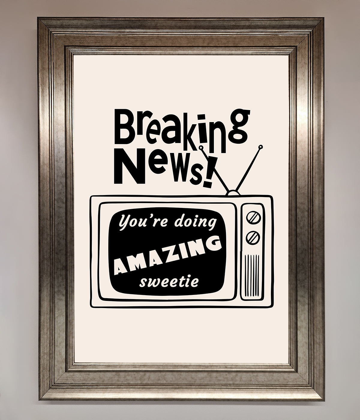 Breaking News Framed Poster print