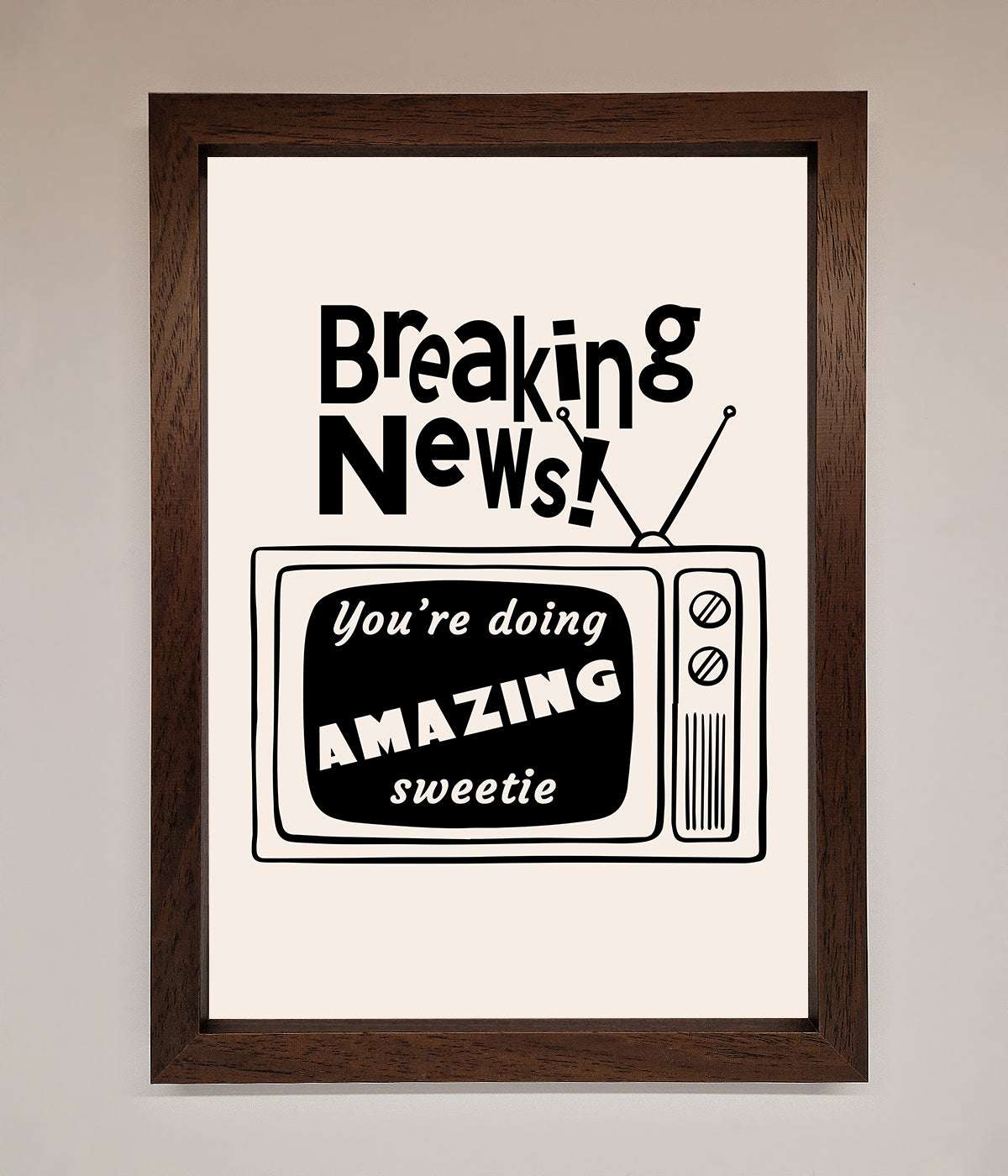 Breaking News Framed Poster print