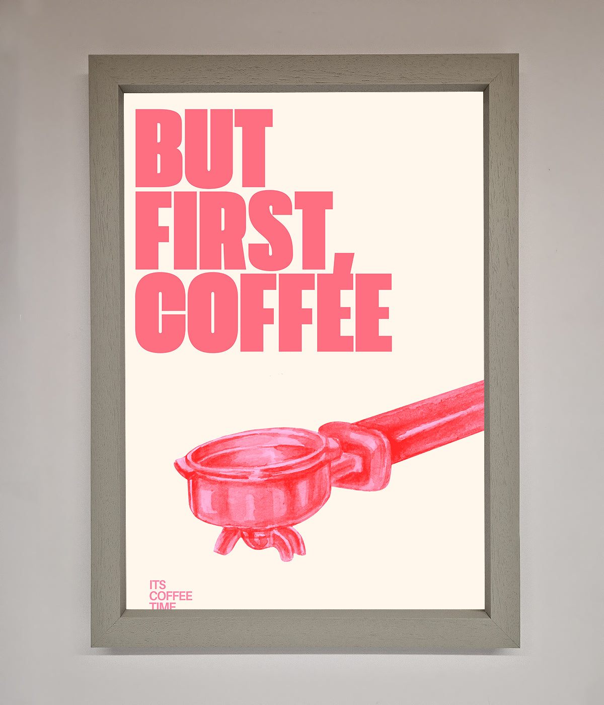 But First Coffee Framed Print print