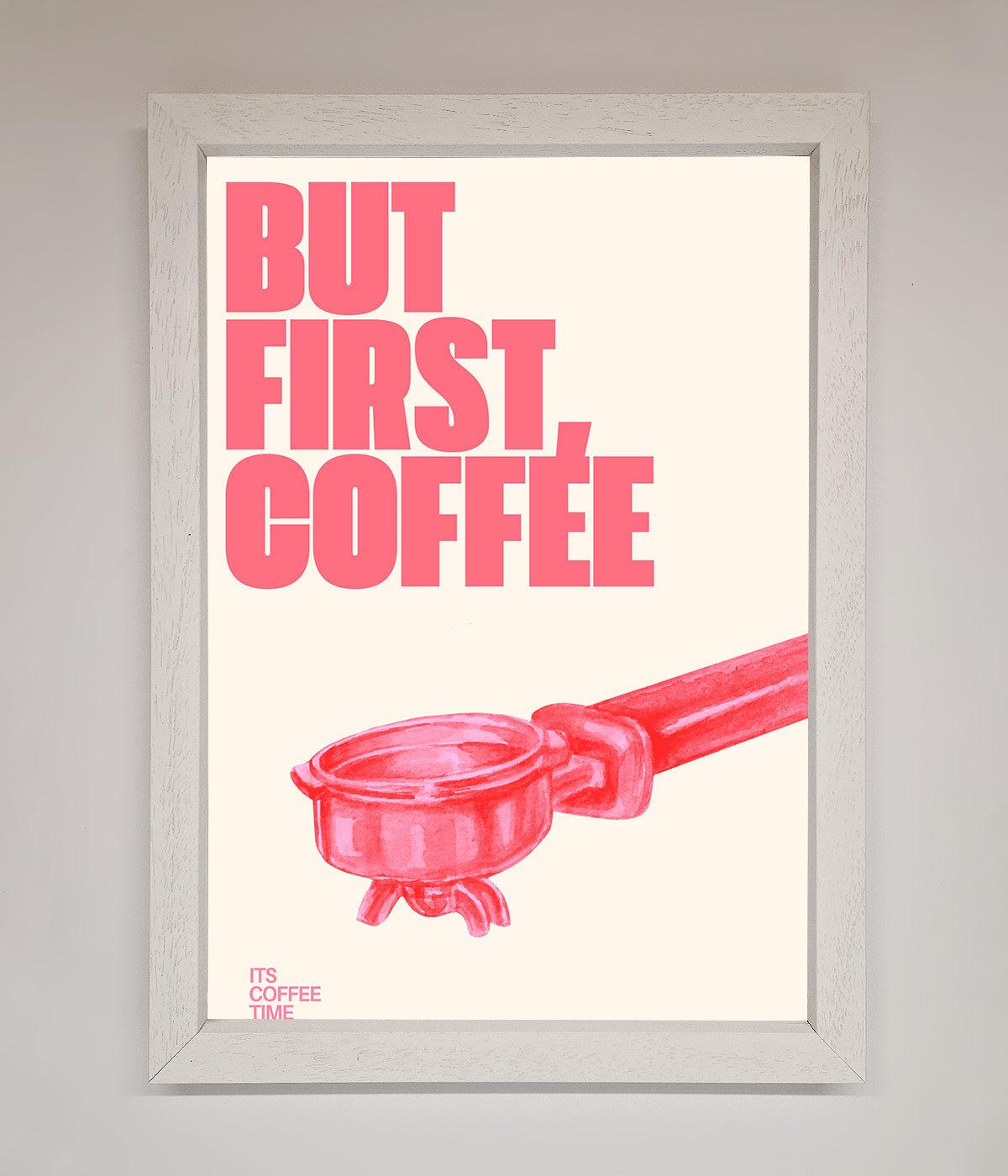 But First Coffee Framed Print print