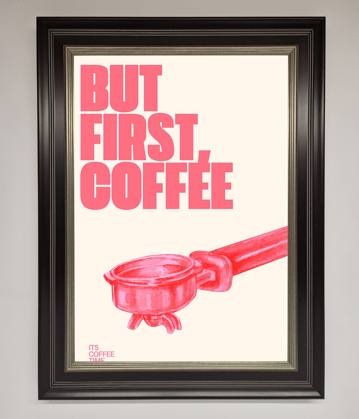 But First Coffee Framed Print print