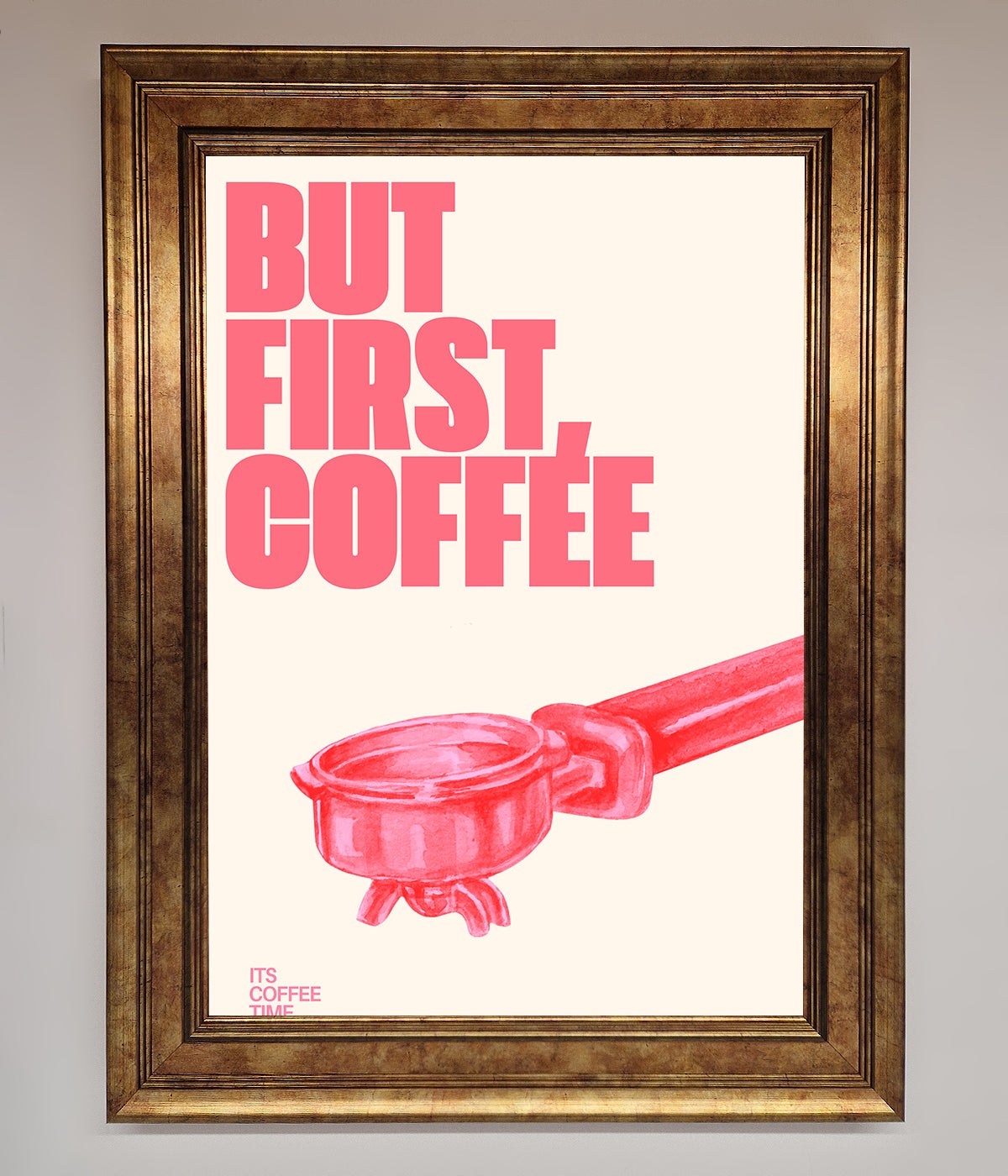 But First Coffee Framed Print print