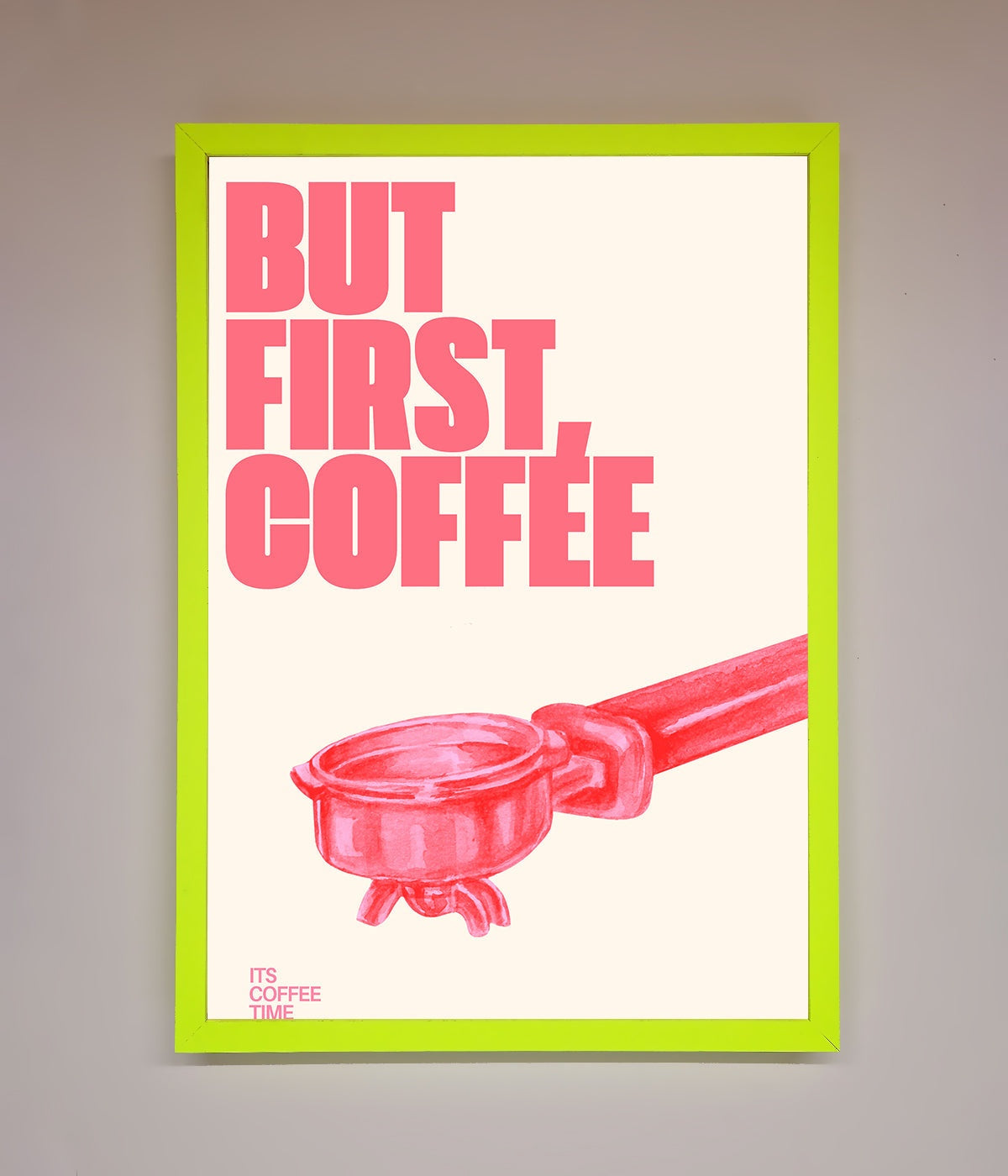 But First Coffee Framed Print print