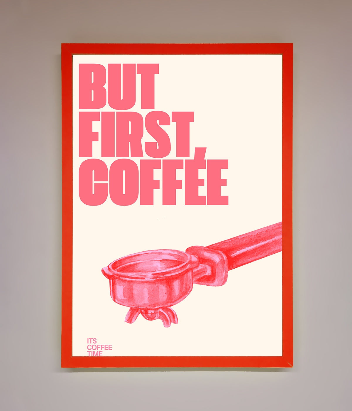 But First Coffee Framed Print print