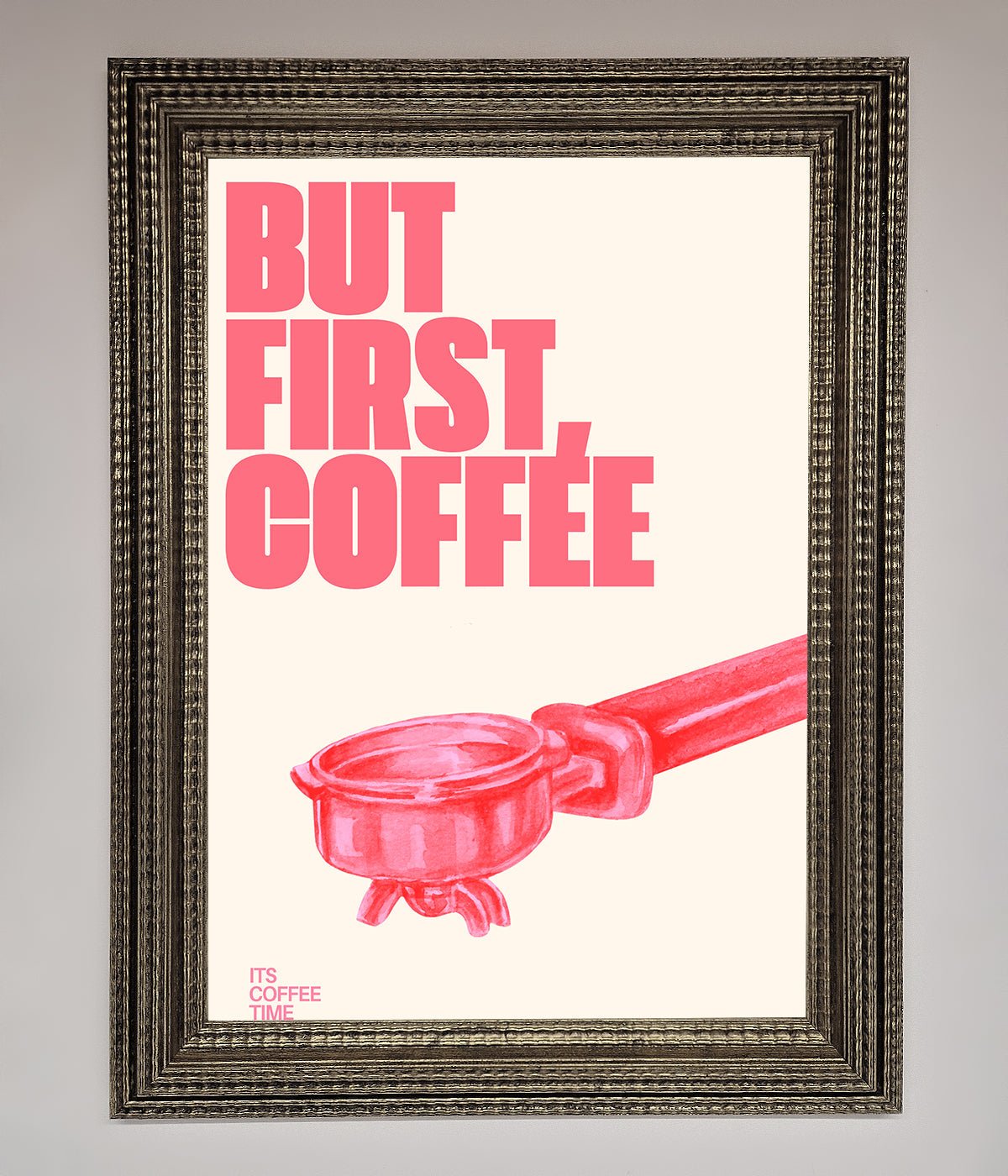 But First Coffee Framed Print print