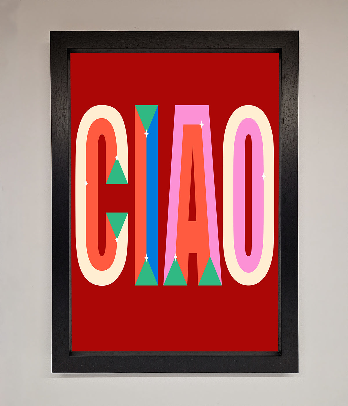 CIAO Framed Wall Art print