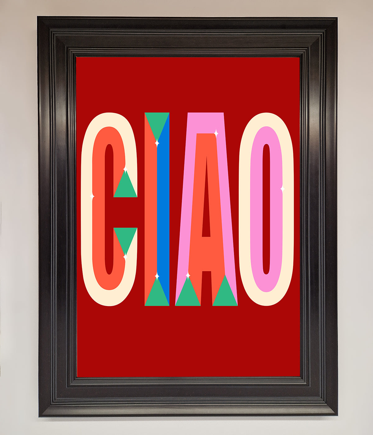 CIAO Framed Wall Art print