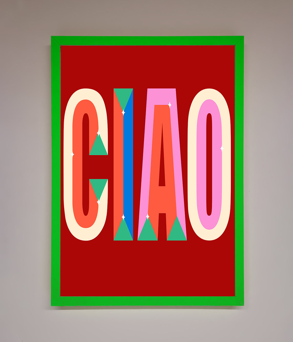 CIAO Framed Wall Art print