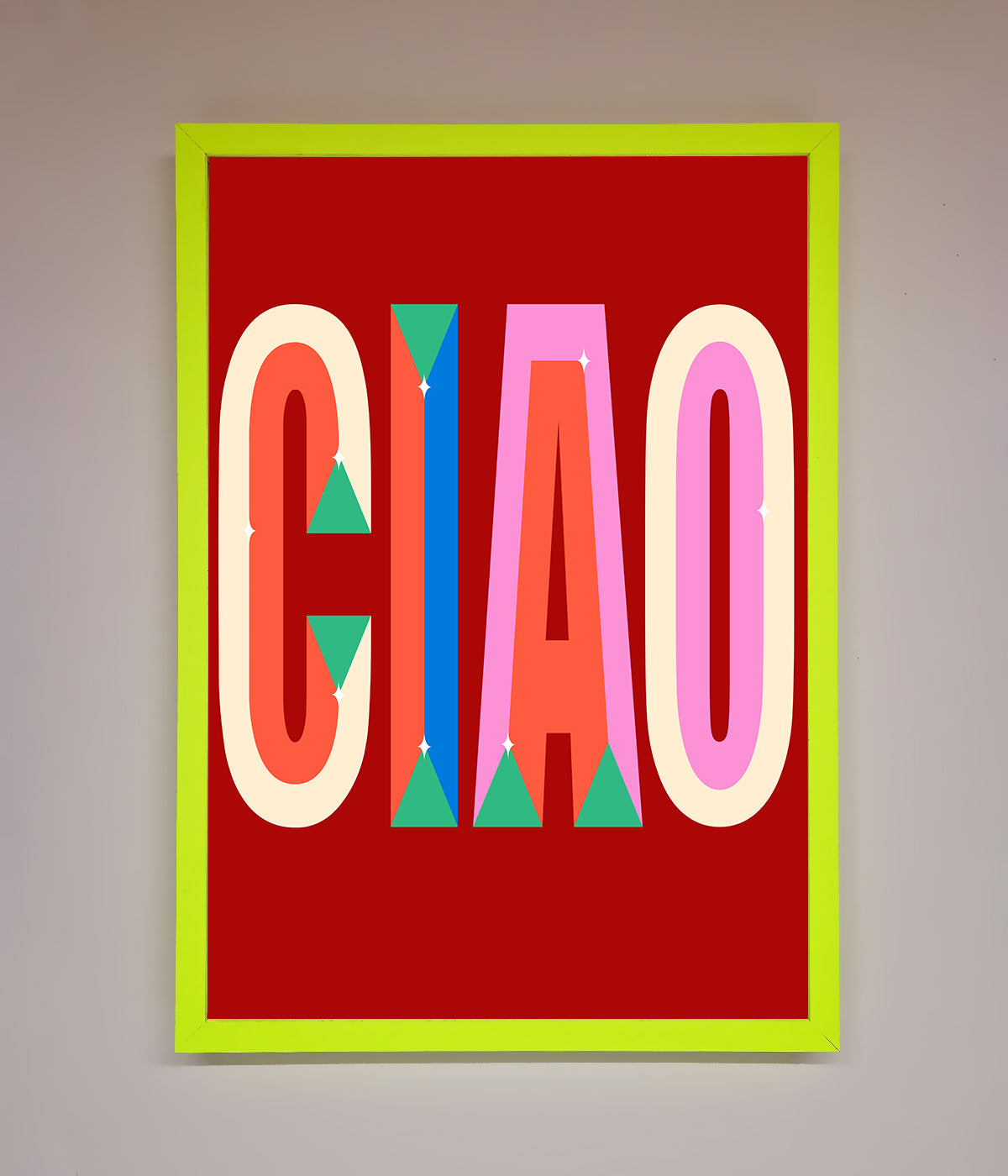 CIAO Framed Wall Art print