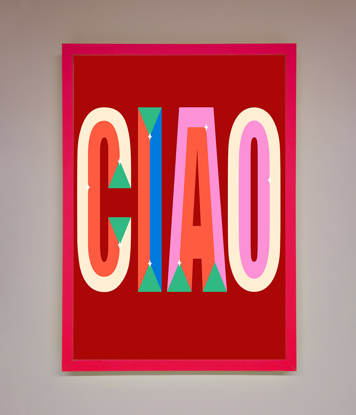 CIAO Framed Wall Art print