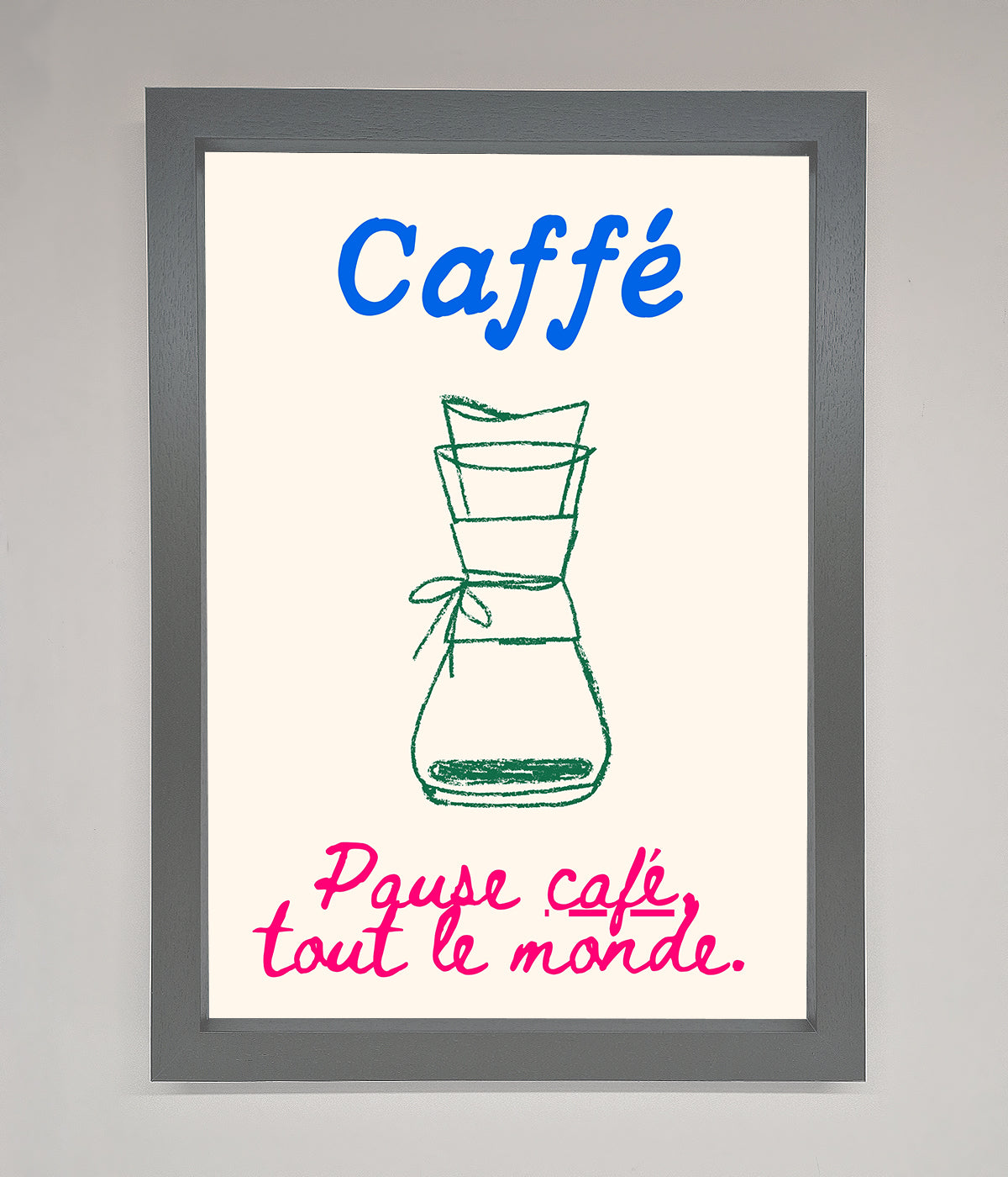 Caffe Art Framed Print print