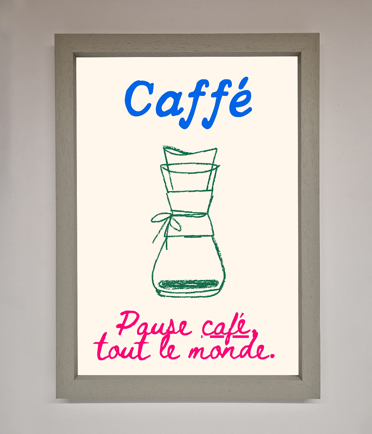 Caffe Art Framed Print print