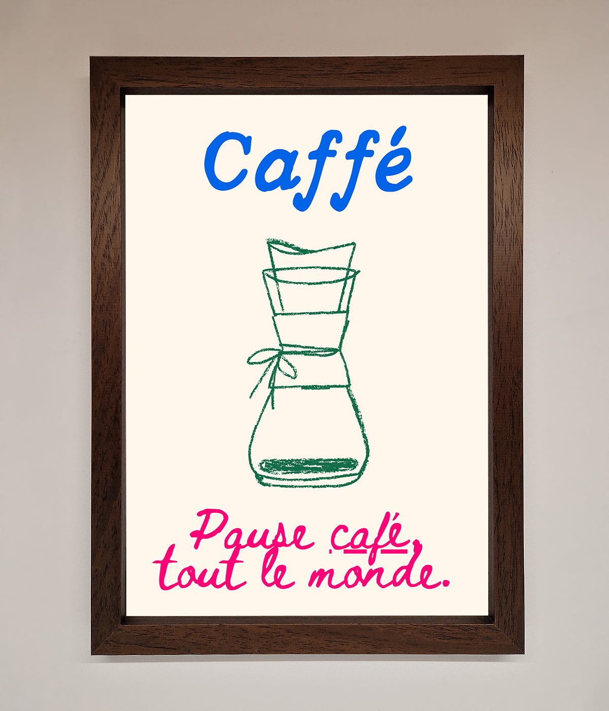 Caffe Art Framed Print print