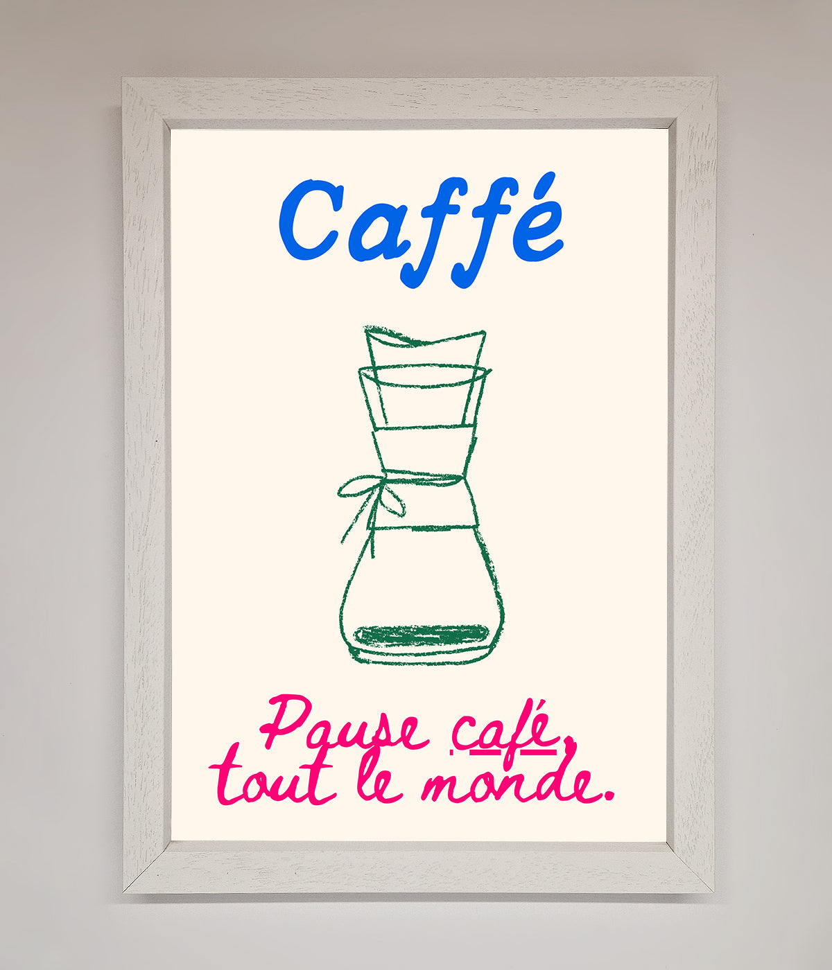 Caffe Art Framed Print print