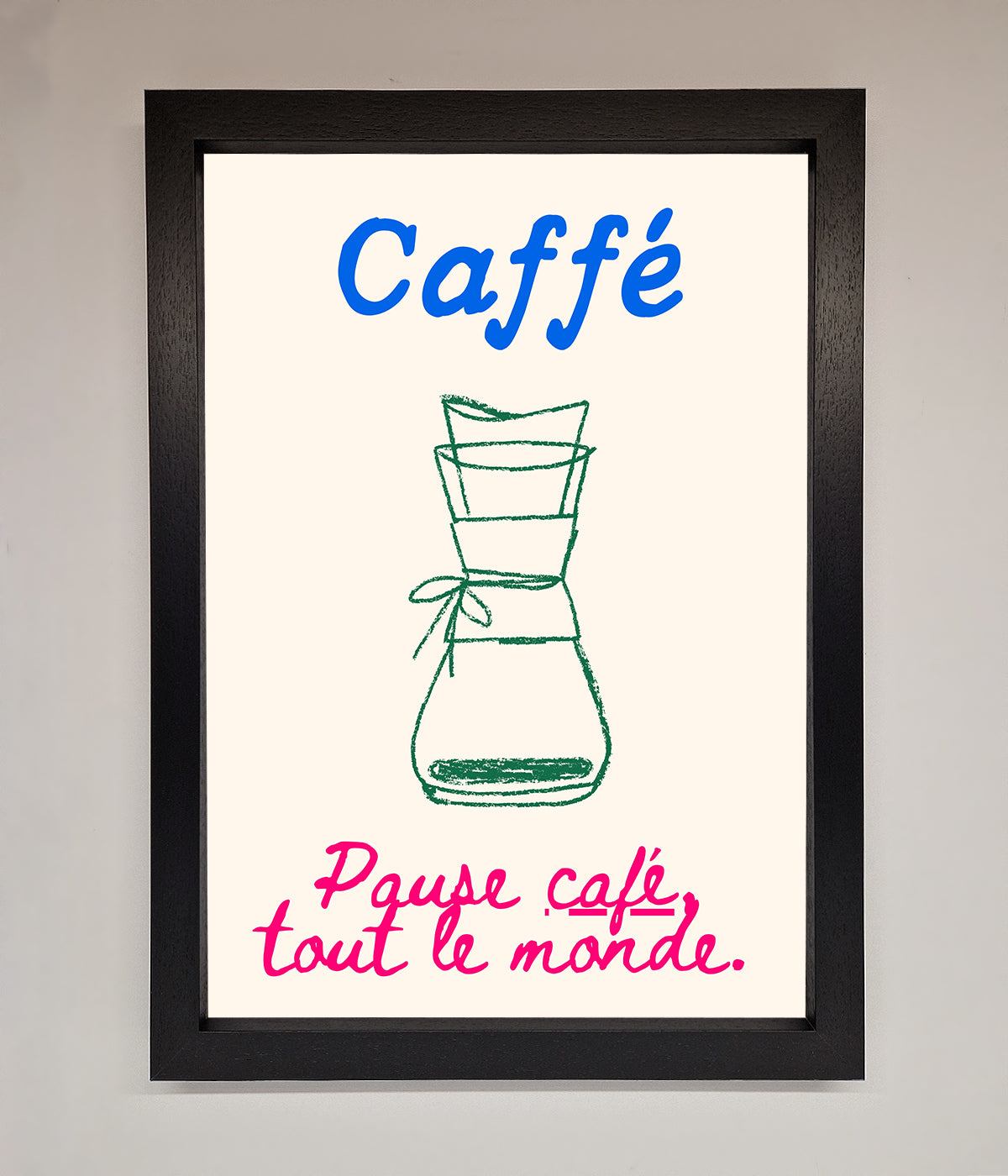 Caffe Art Framed Print print