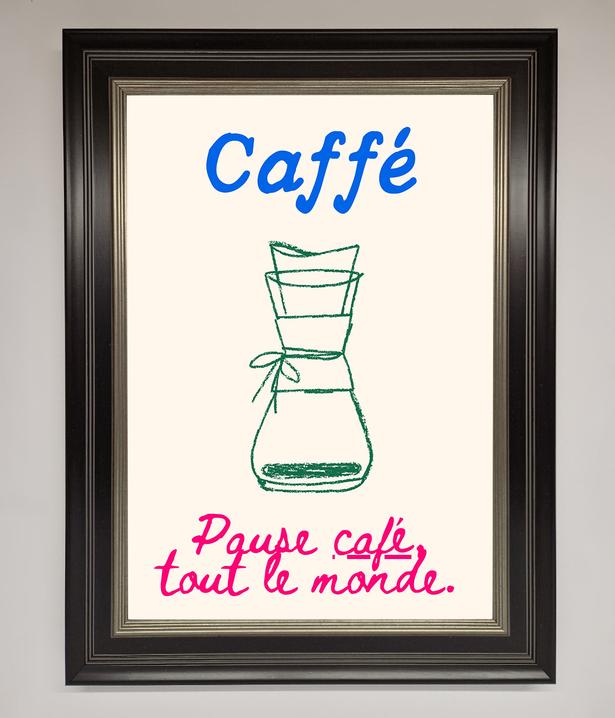 Caffe Art Framed Print print