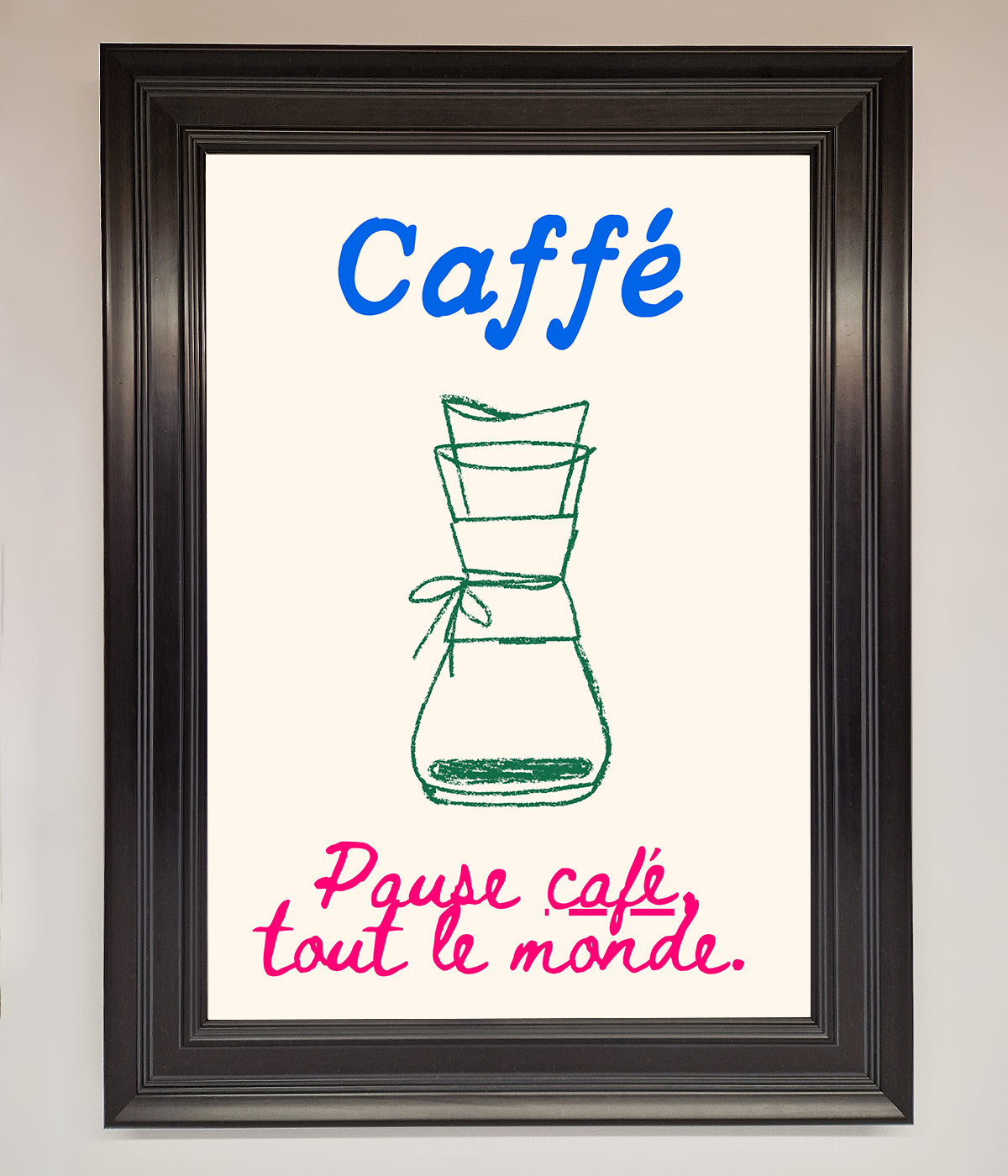 Caffe Art Framed Print print