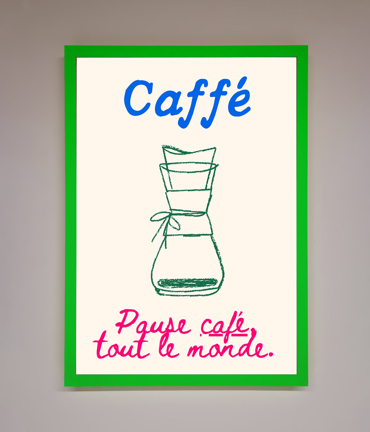 Caffe Art Framed Print print