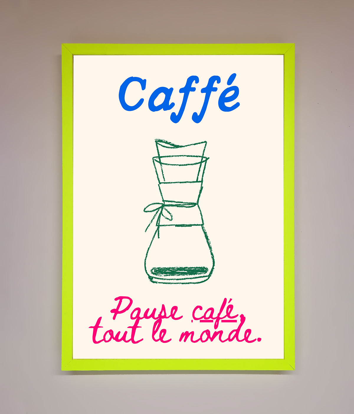 Caffe Art Framed Print print