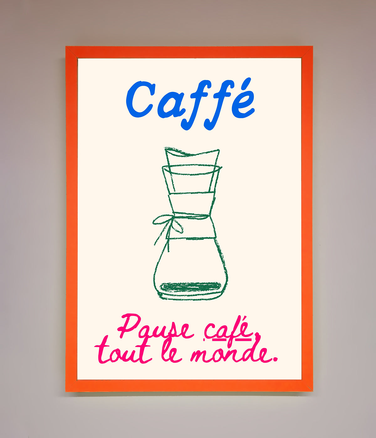 Caffe Art Framed Print print