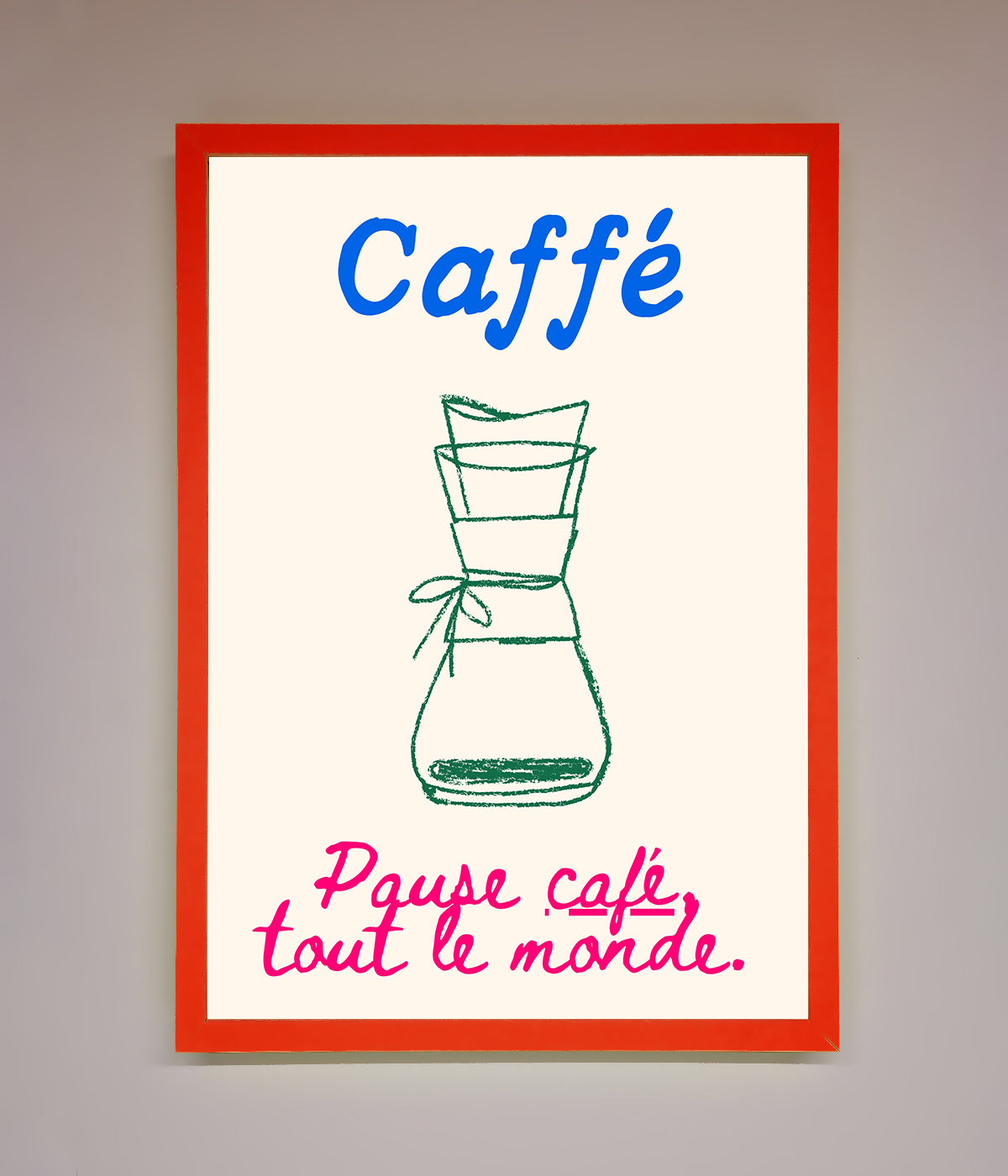 Caffe Art Framed Print print