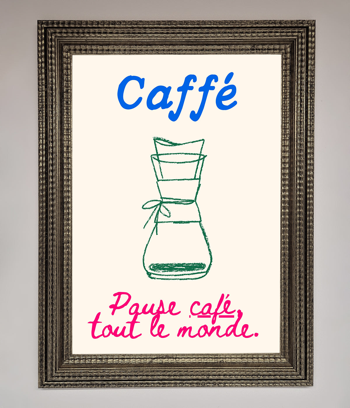 Caffe Art Framed Print print