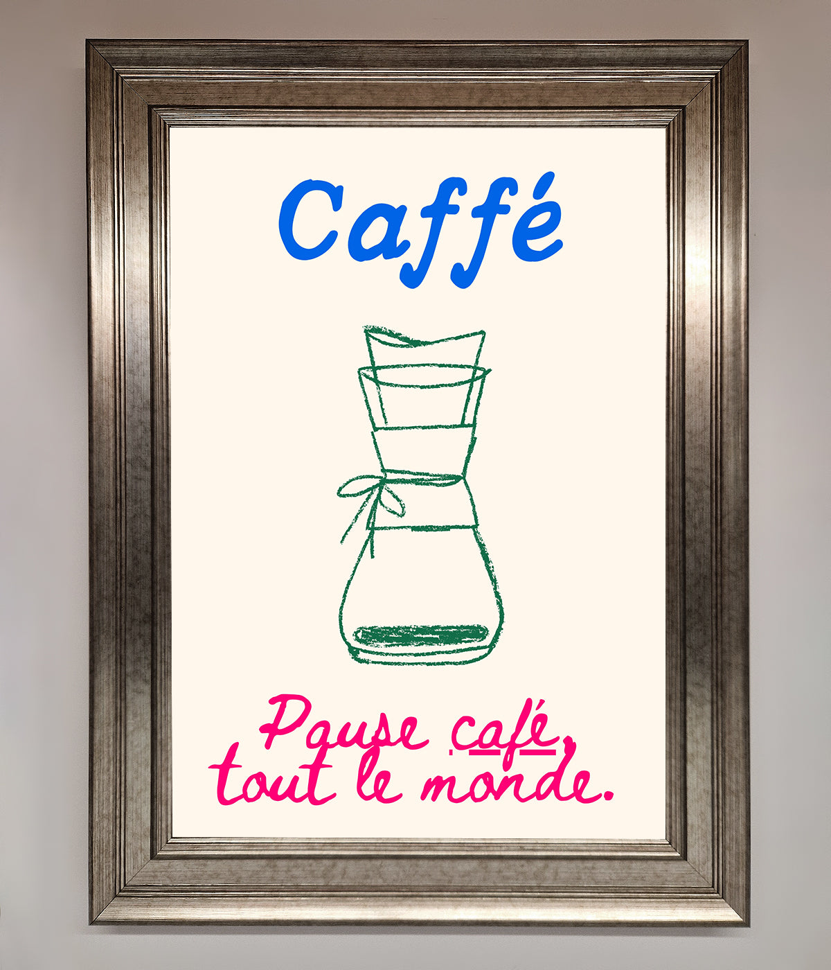 Caffe Art Framed Print print