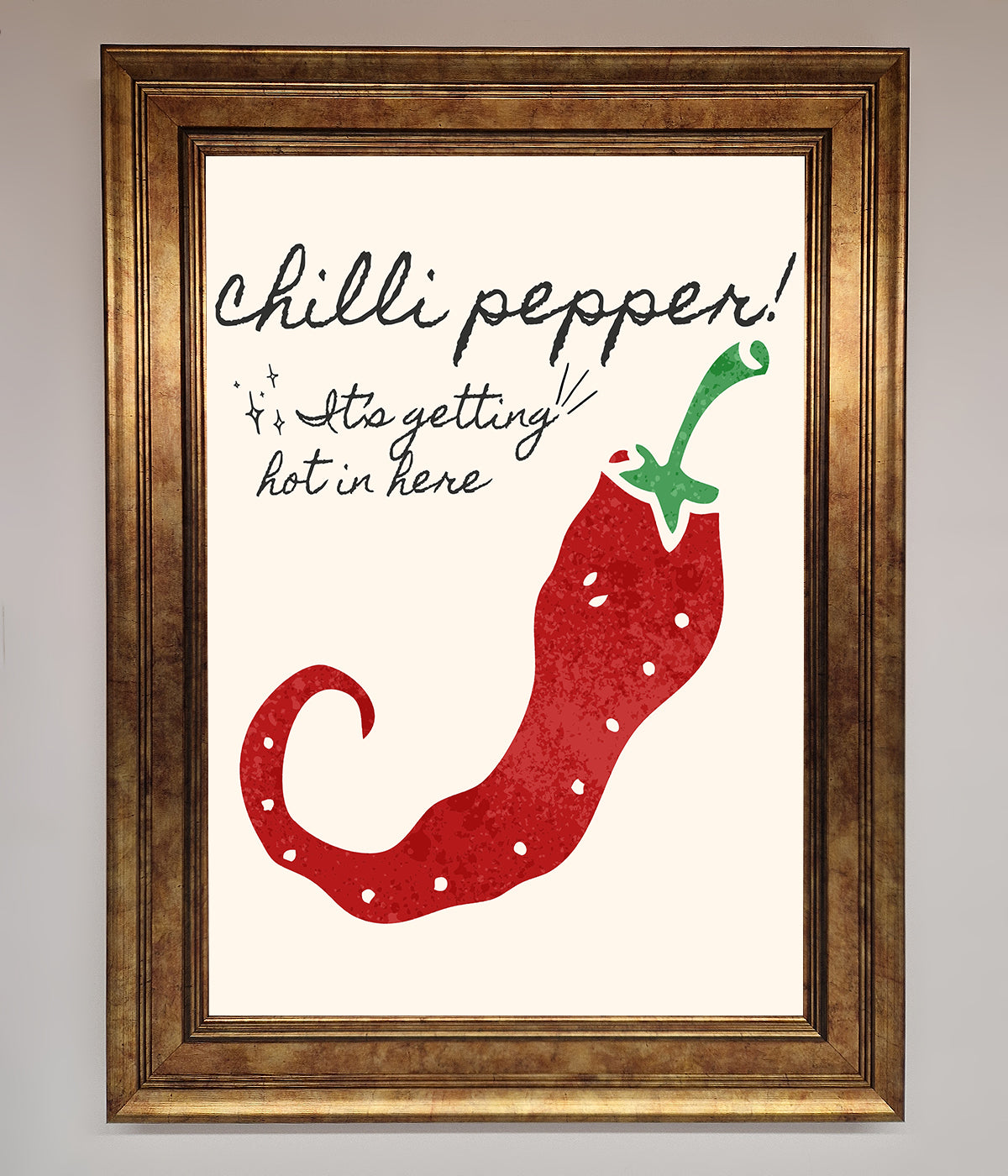 Chili Pepper Framed Print print