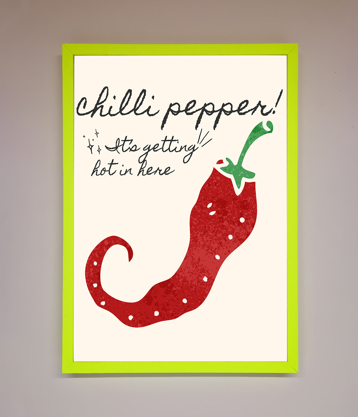 Chili Pepper Framed Print print