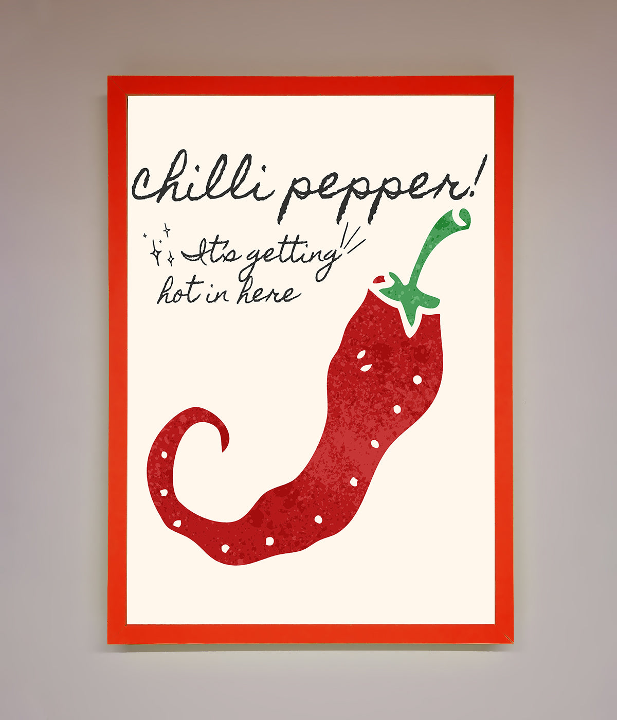 Chili Pepper Framed Print print