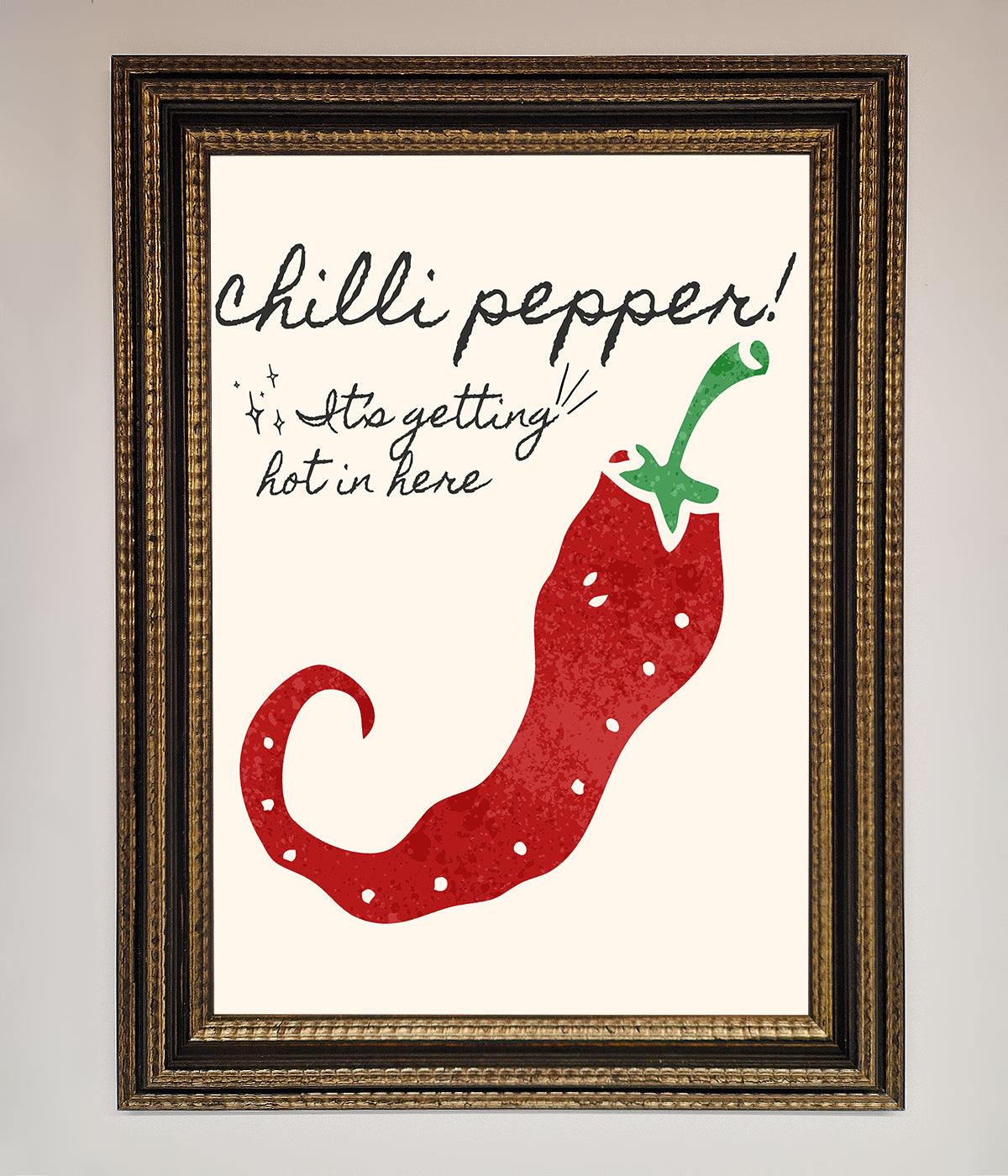 Chili Pepper Framed Print print