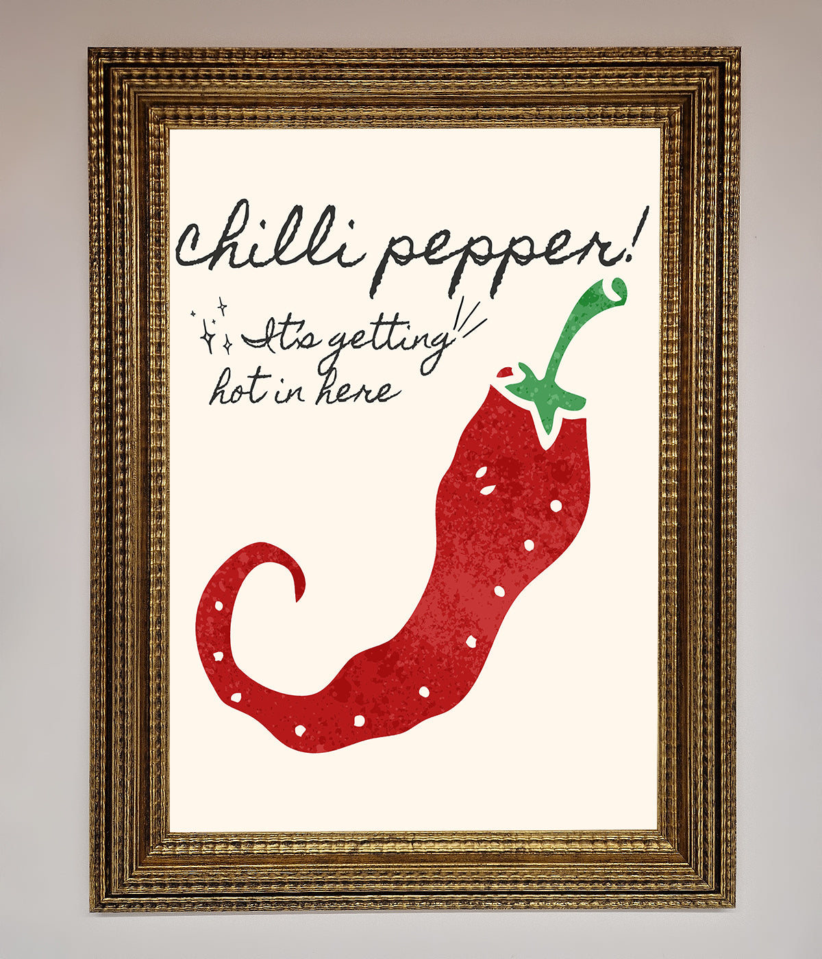 Chili Pepper Framed Print print