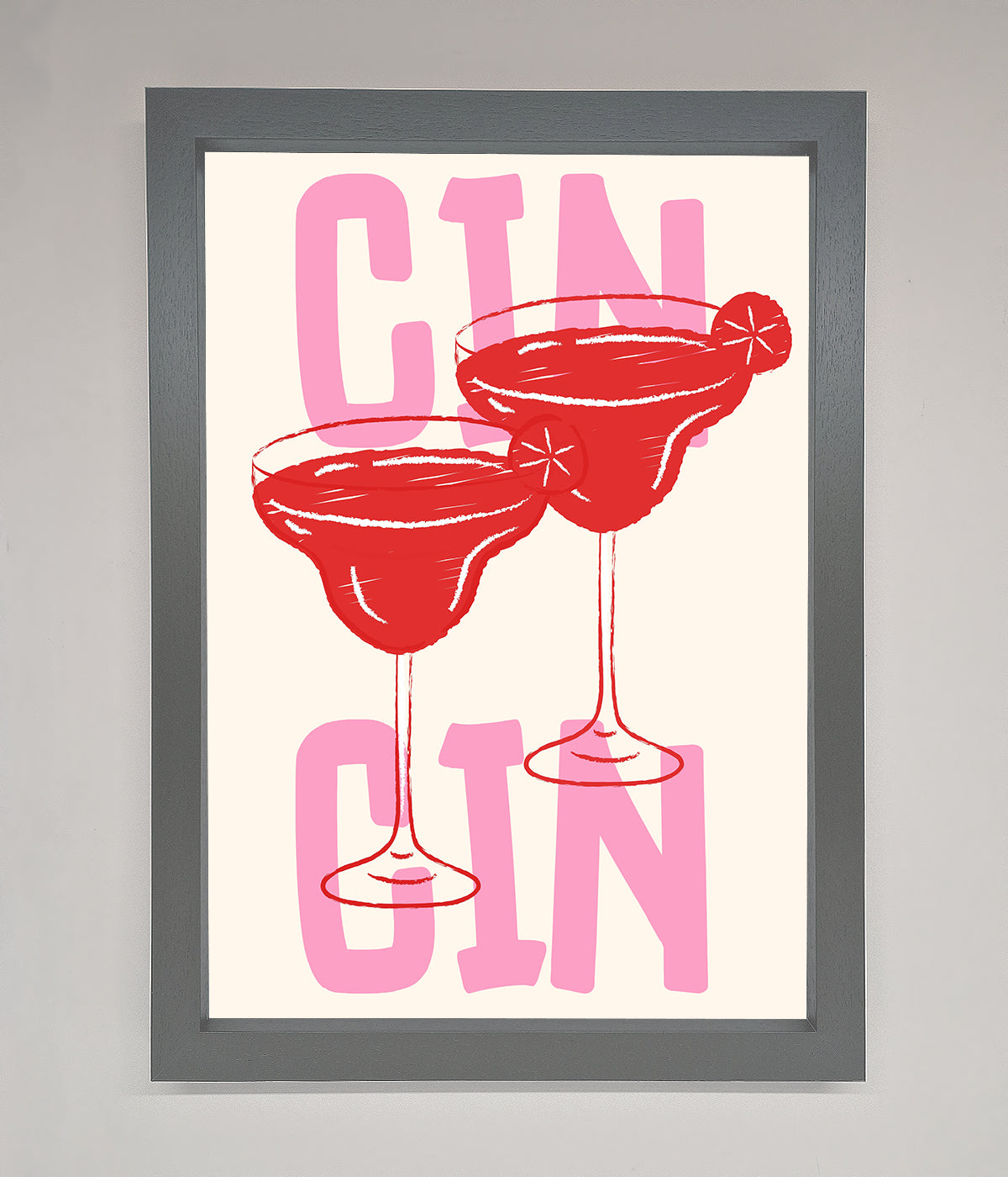 Cin Cin Framed Print print