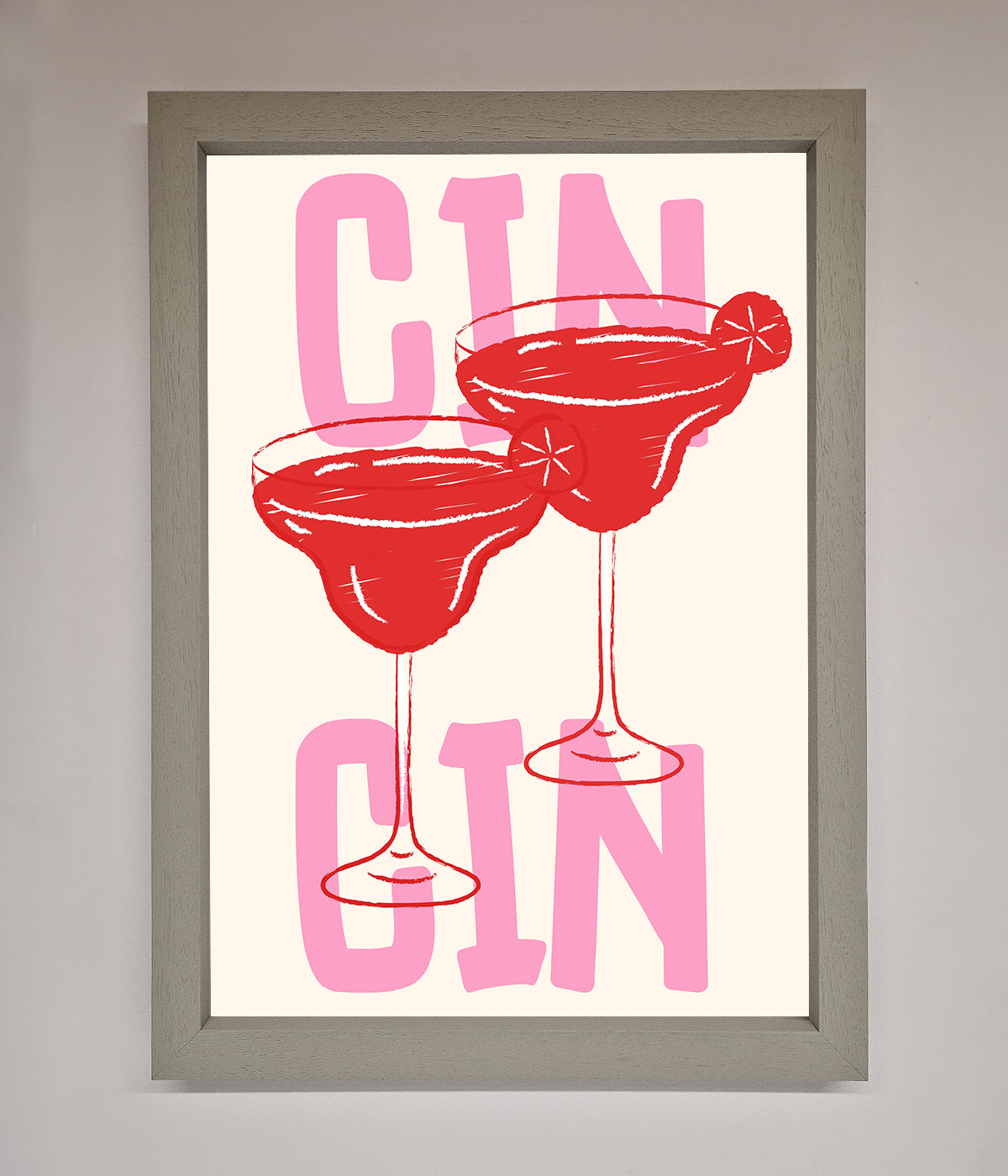 Cin Cin Framed Print print