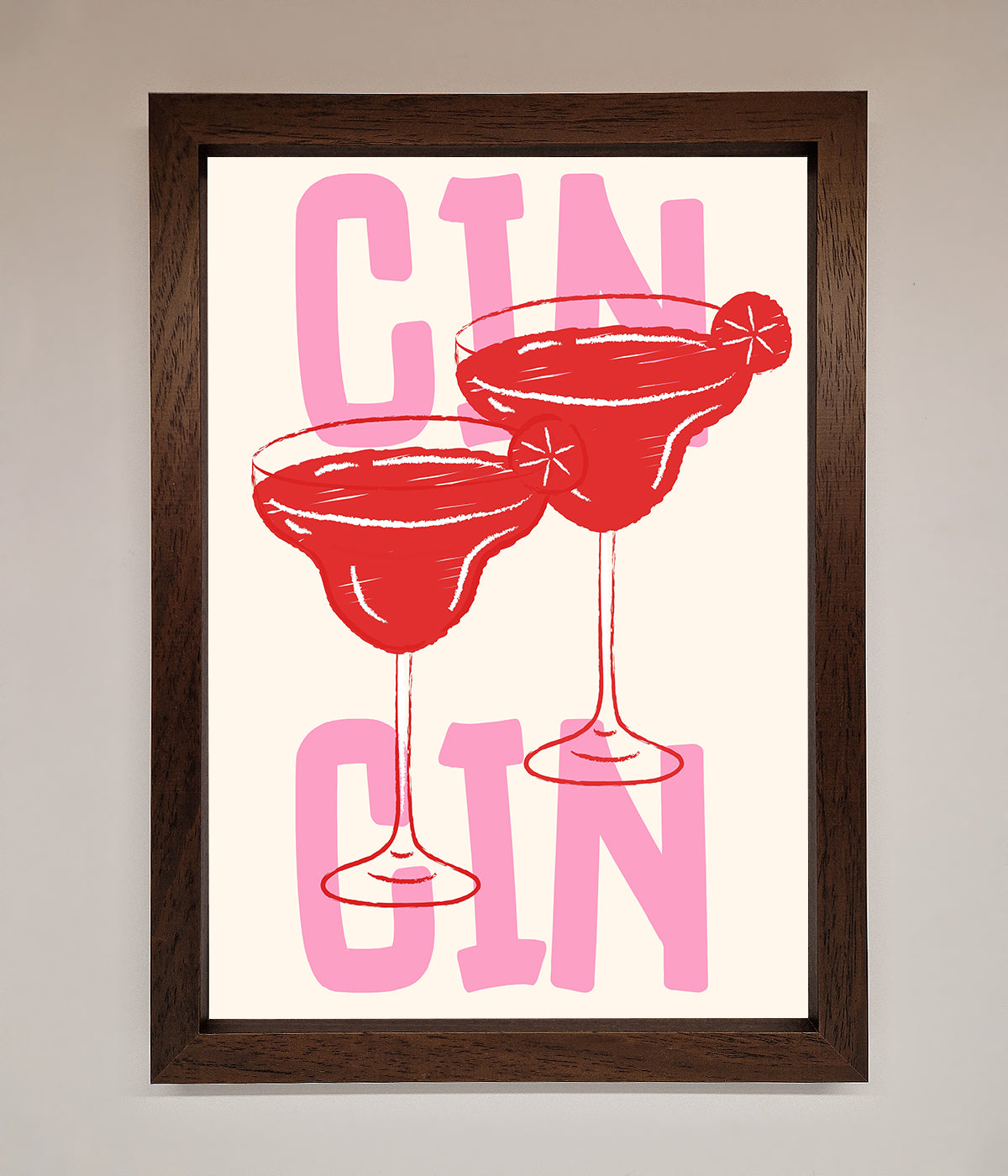 Cin Cin Framed Print print