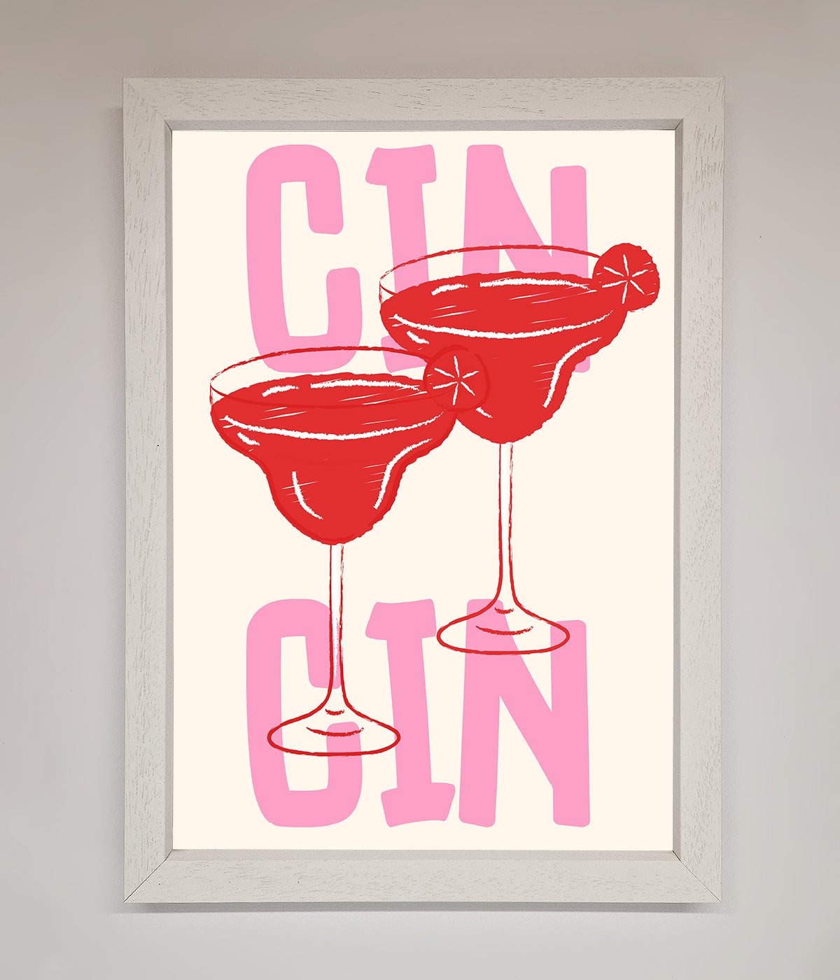 Cin Cin Framed Print print