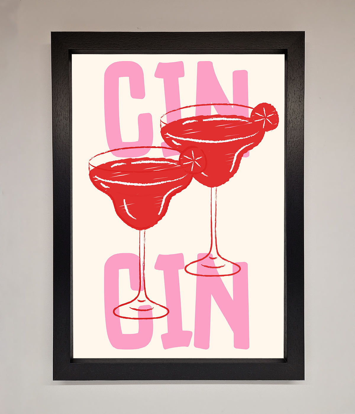 Cin Cin Framed Print print