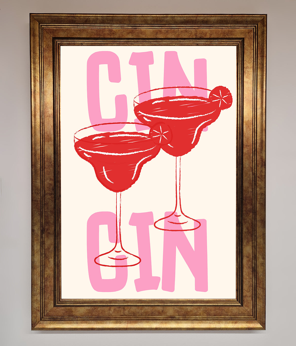 Cin Cin Framed Print print